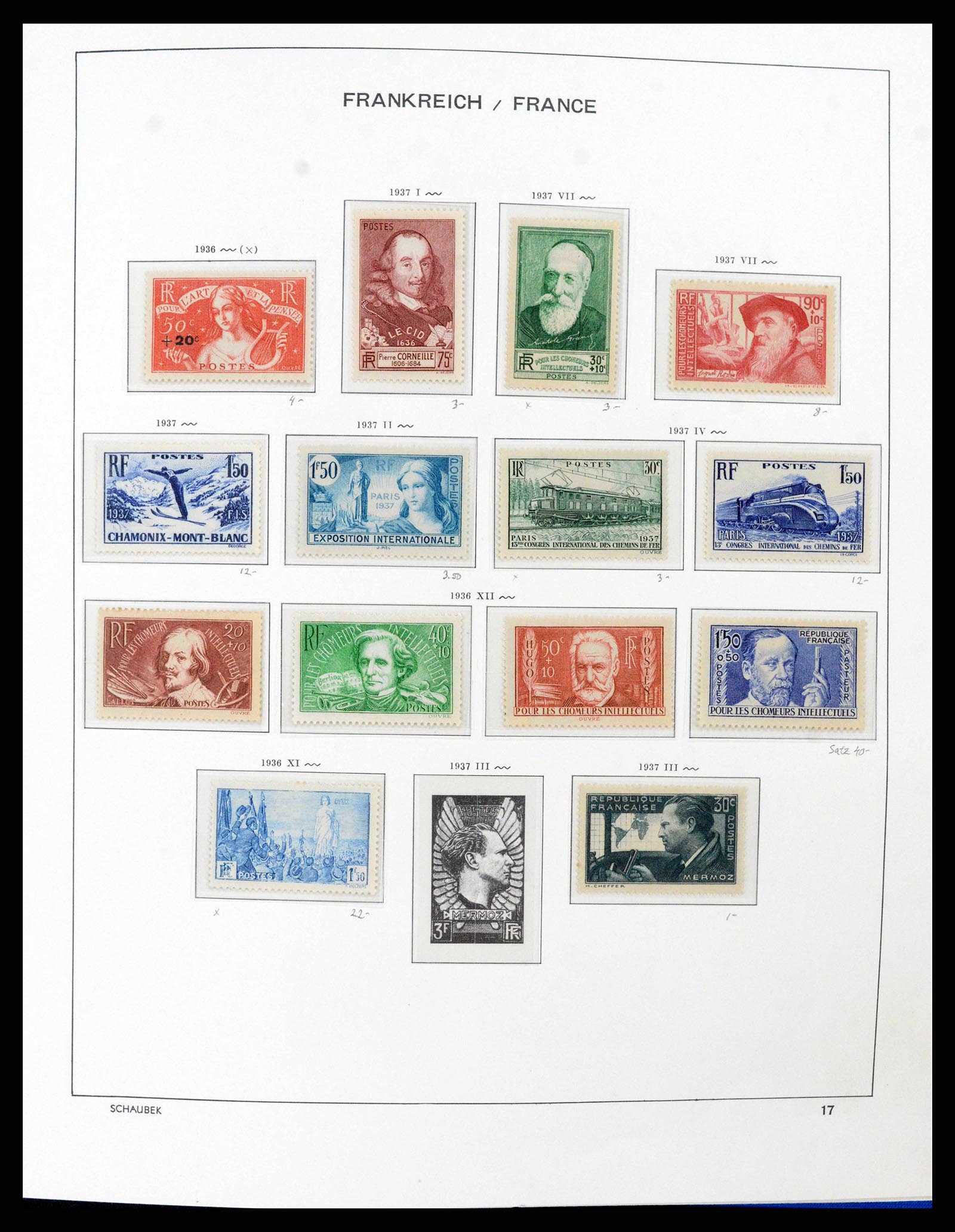38380 0021 - Postzegelverzameling 38380 Frankrijk 1853-2004.