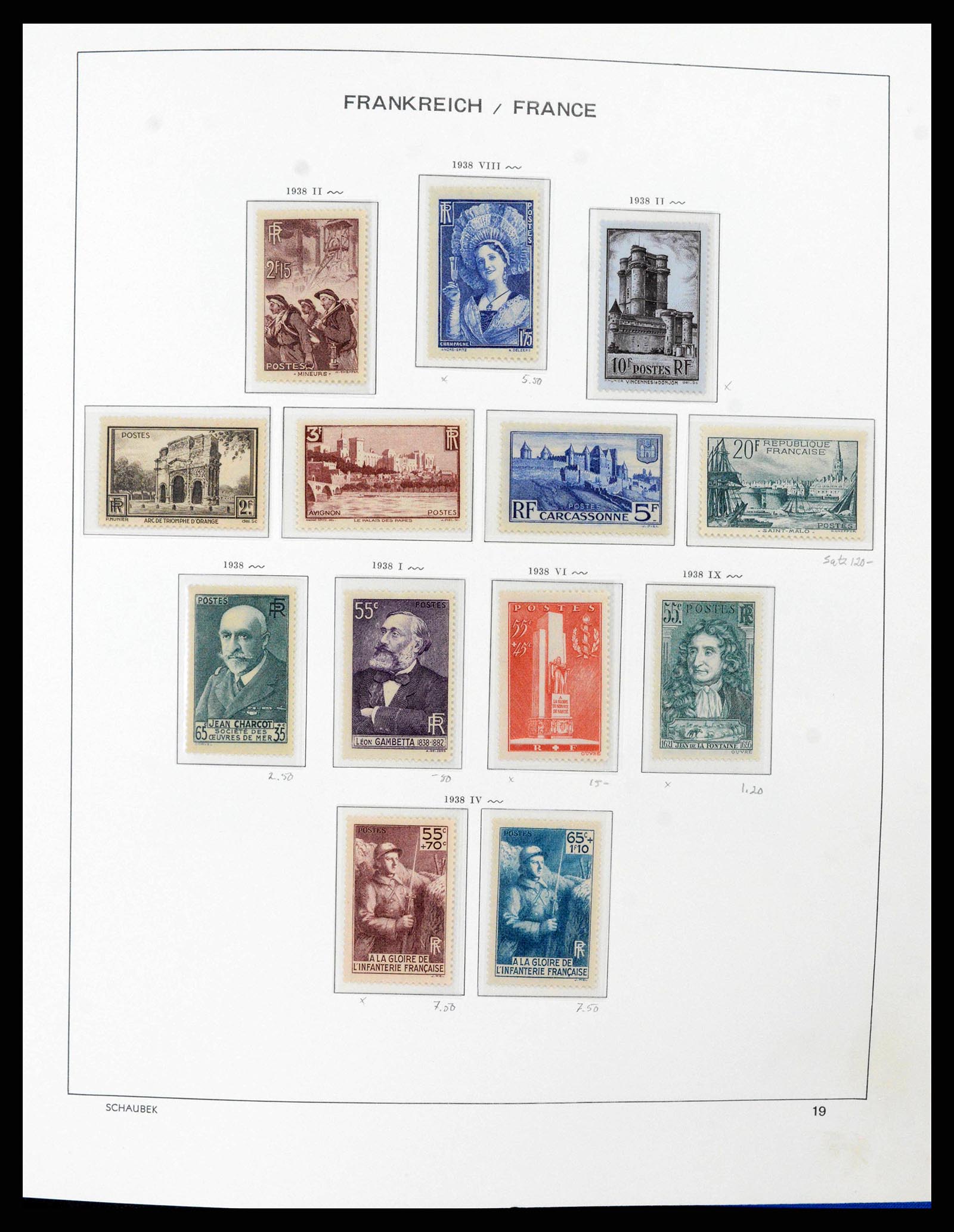38380 0023 - Postzegelverzameling 38380 Frankrijk 1853-2004.
