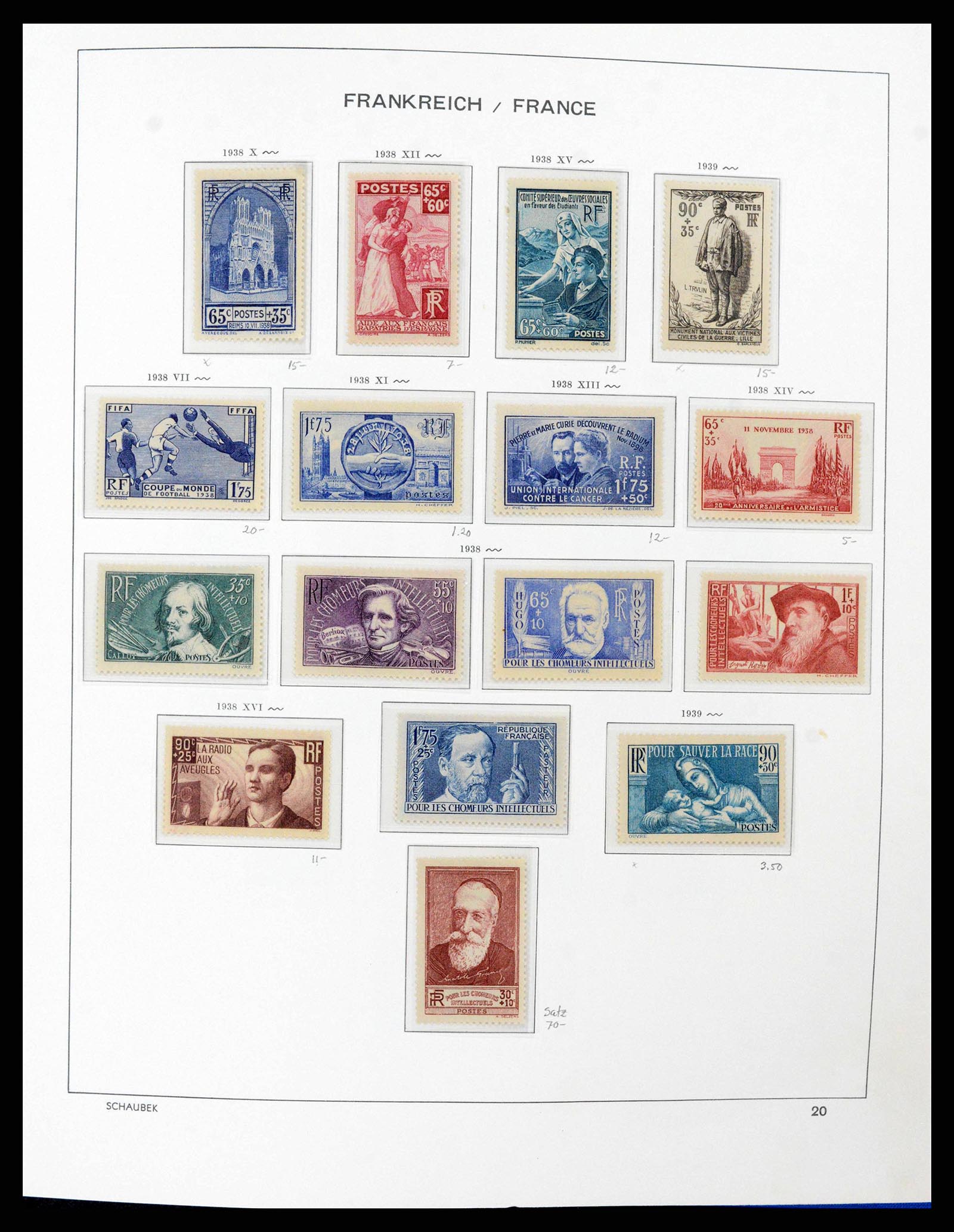 38380 0024 - Postzegelverzameling 38380 Frankrijk 1853-2004.