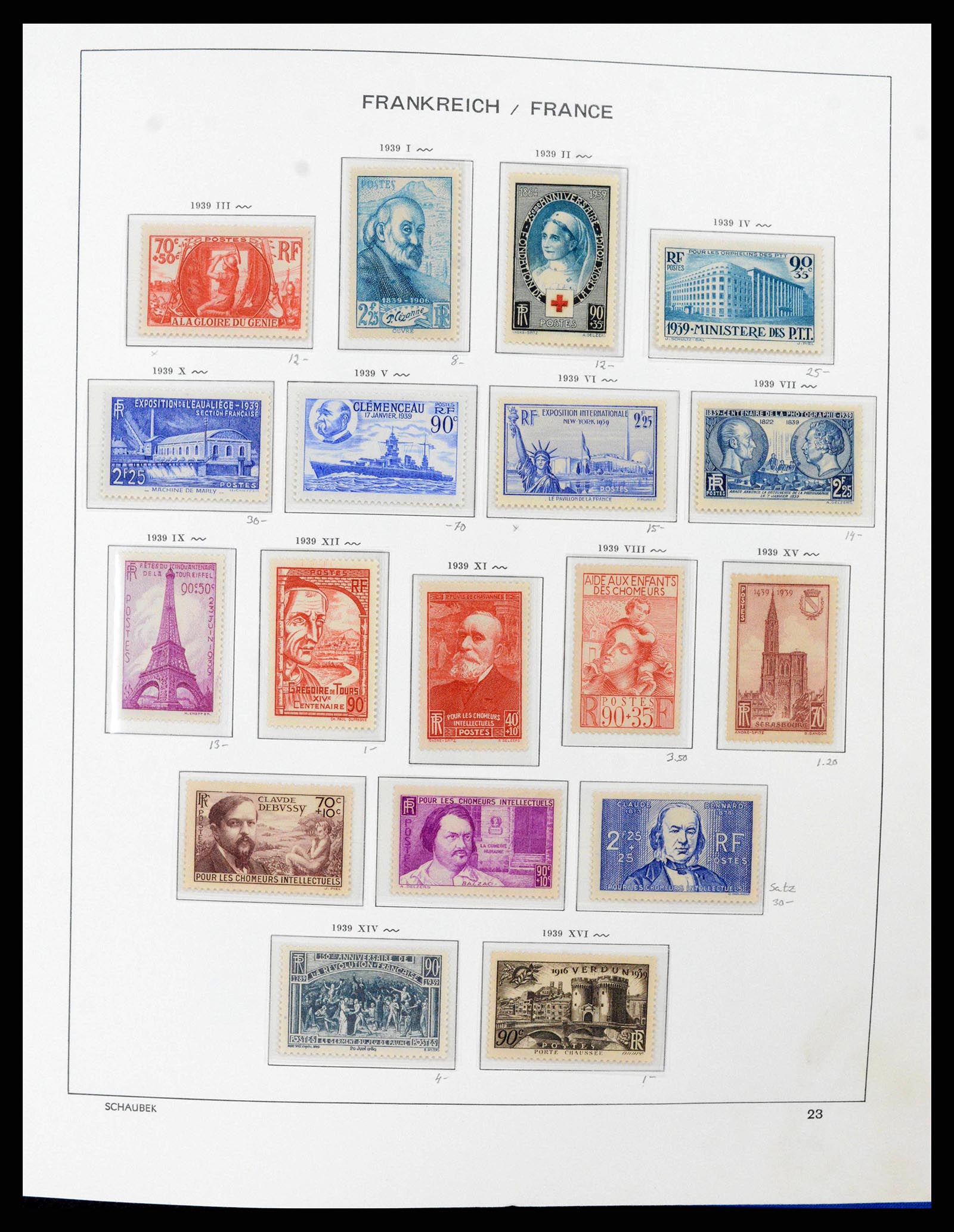 38380 0026 - Postzegelverzameling 38380 Frankrijk 1853-2004.