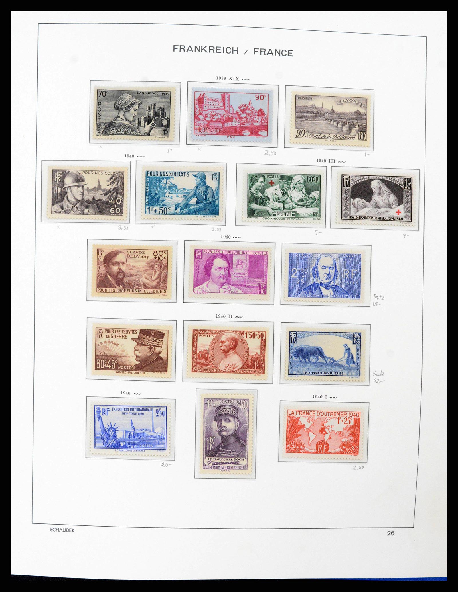 38380 0028 - Postzegelverzameling 38380 Frankrijk 1853-2004.