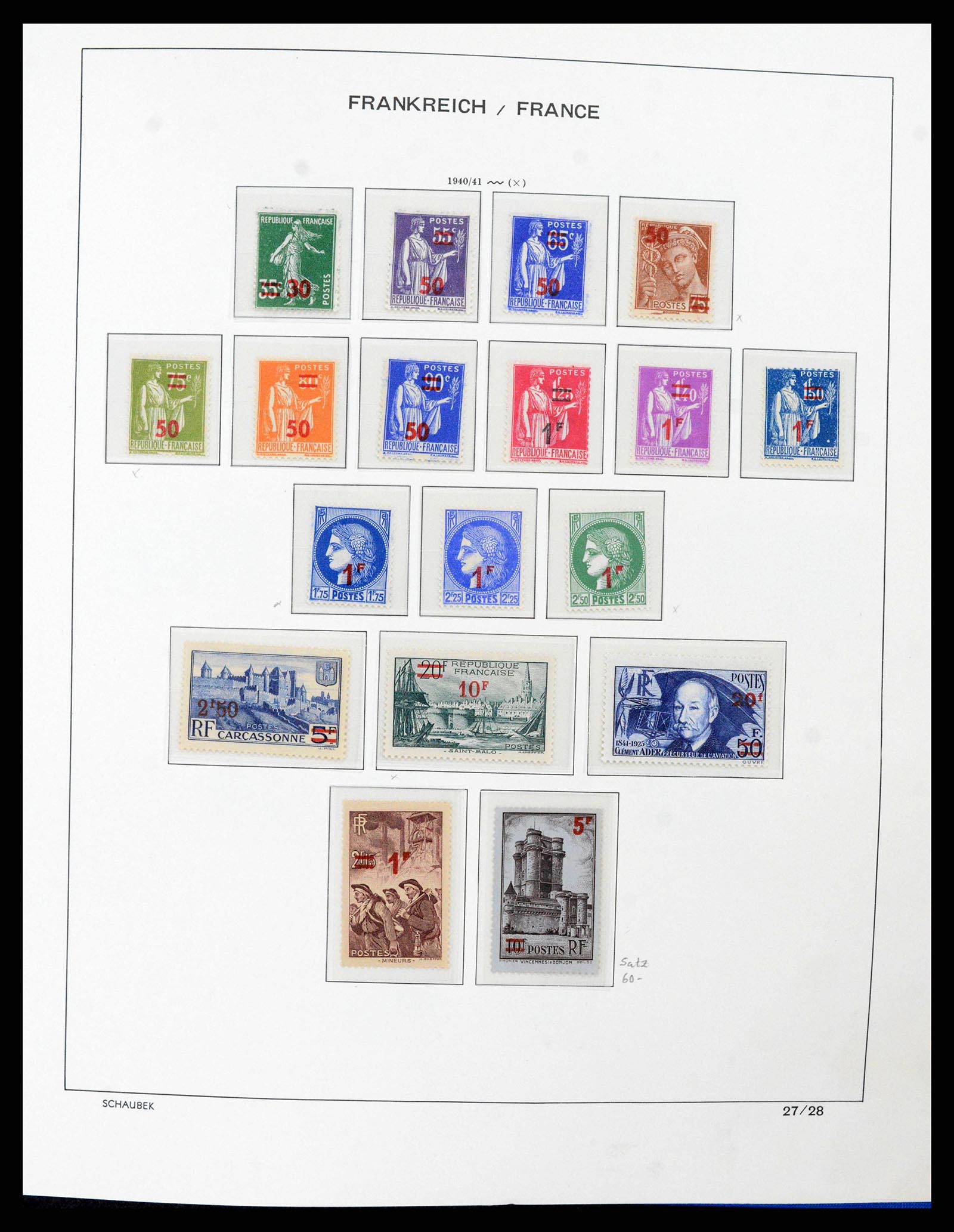 38380 0029 - Postzegelverzameling 38380 Frankrijk 1853-2004.