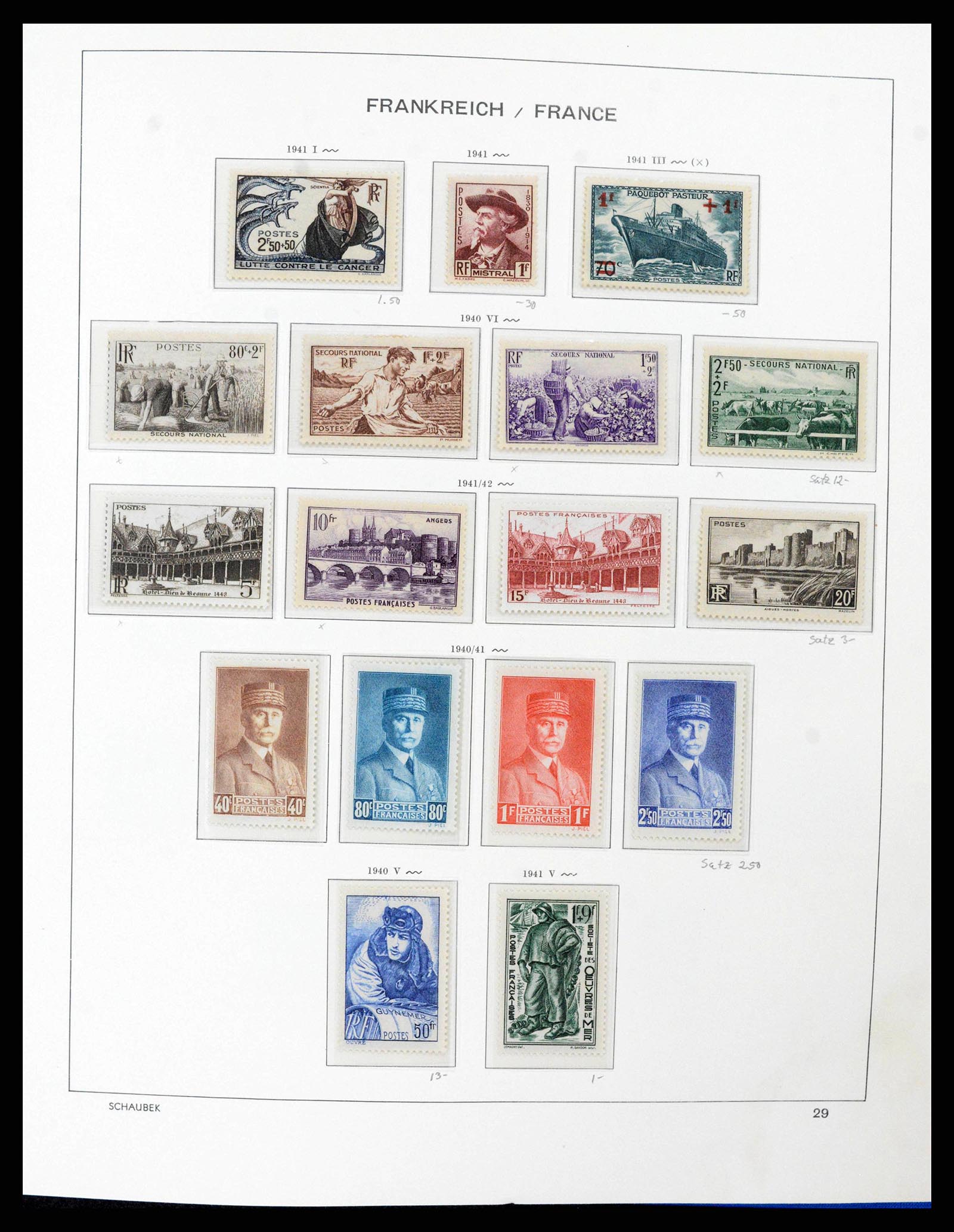 38380 0030 - Postzegelverzameling 38380 Frankrijk 1853-2004.