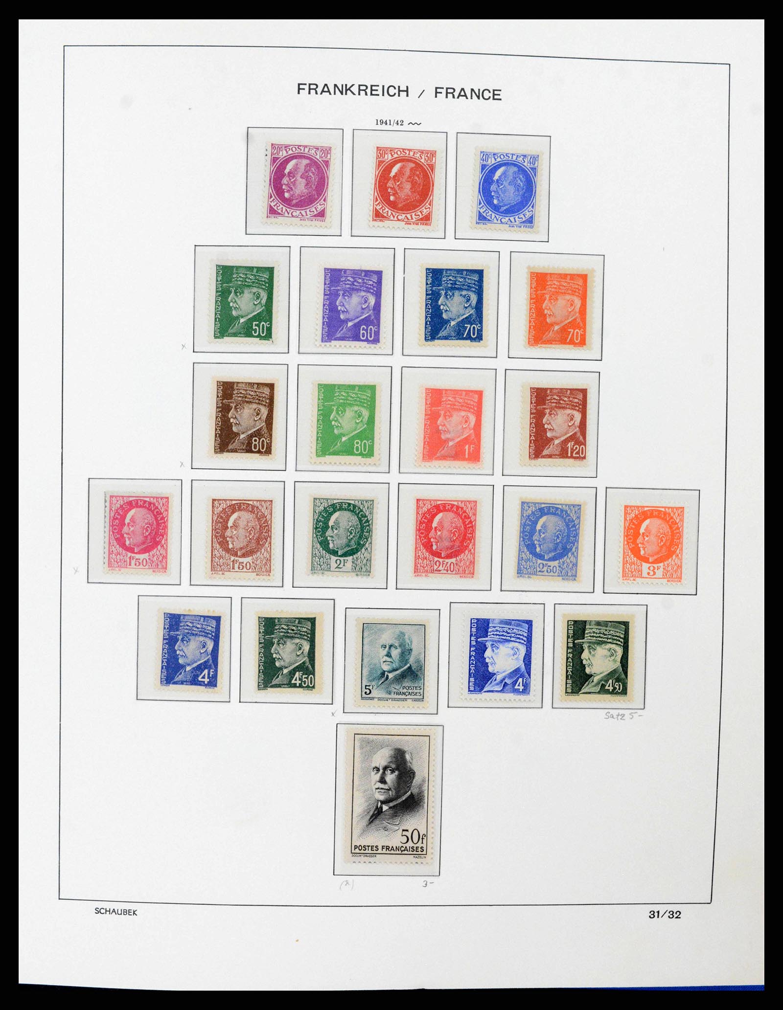 38380 0032 - Postzegelverzameling 38380 Frankrijk 1853-2004.