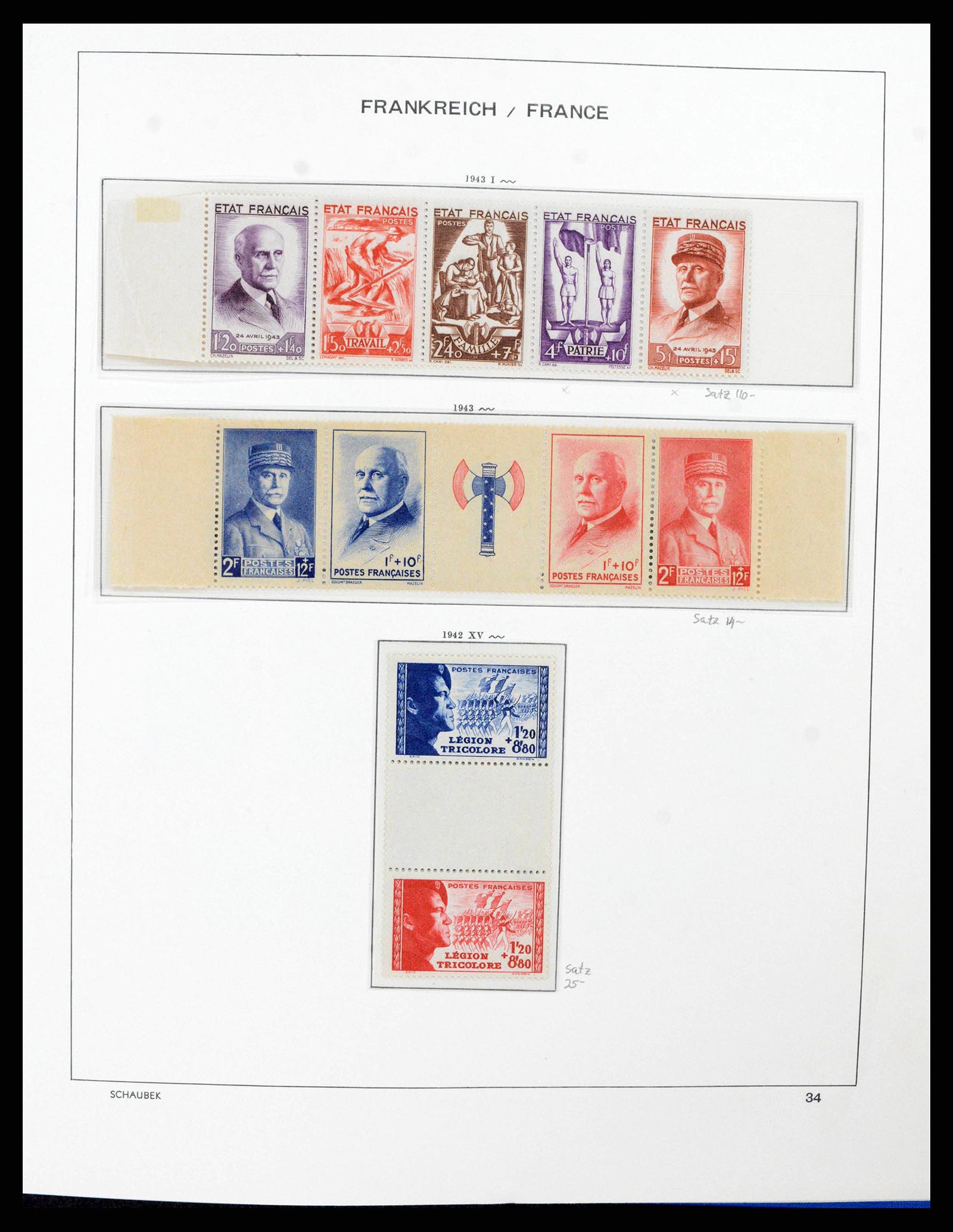 38380 0034 - Postzegelverzameling 38380 Frankrijk 1853-2004.