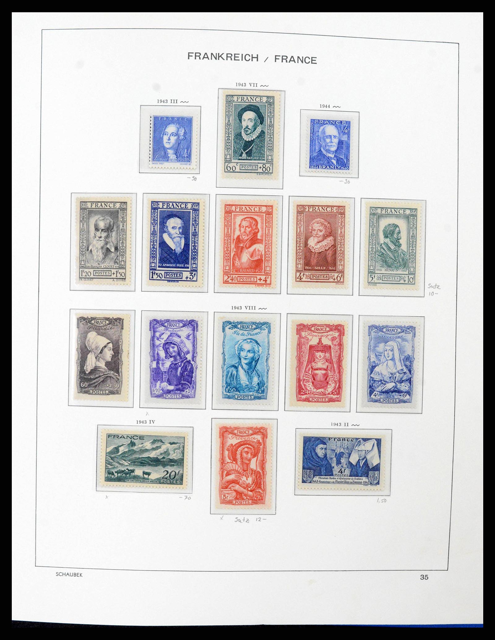38380 0035 - Postzegelverzameling 38380 Frankrijk 1853-2004.