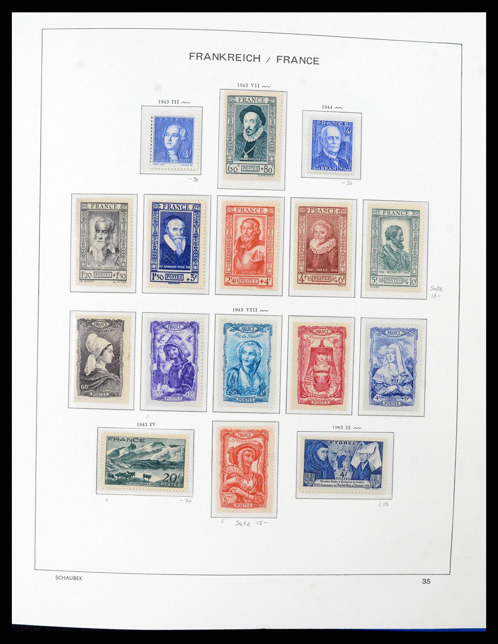 38380 0036 - Postzegelverzameling 38380 Frankrijk 1853-2004.