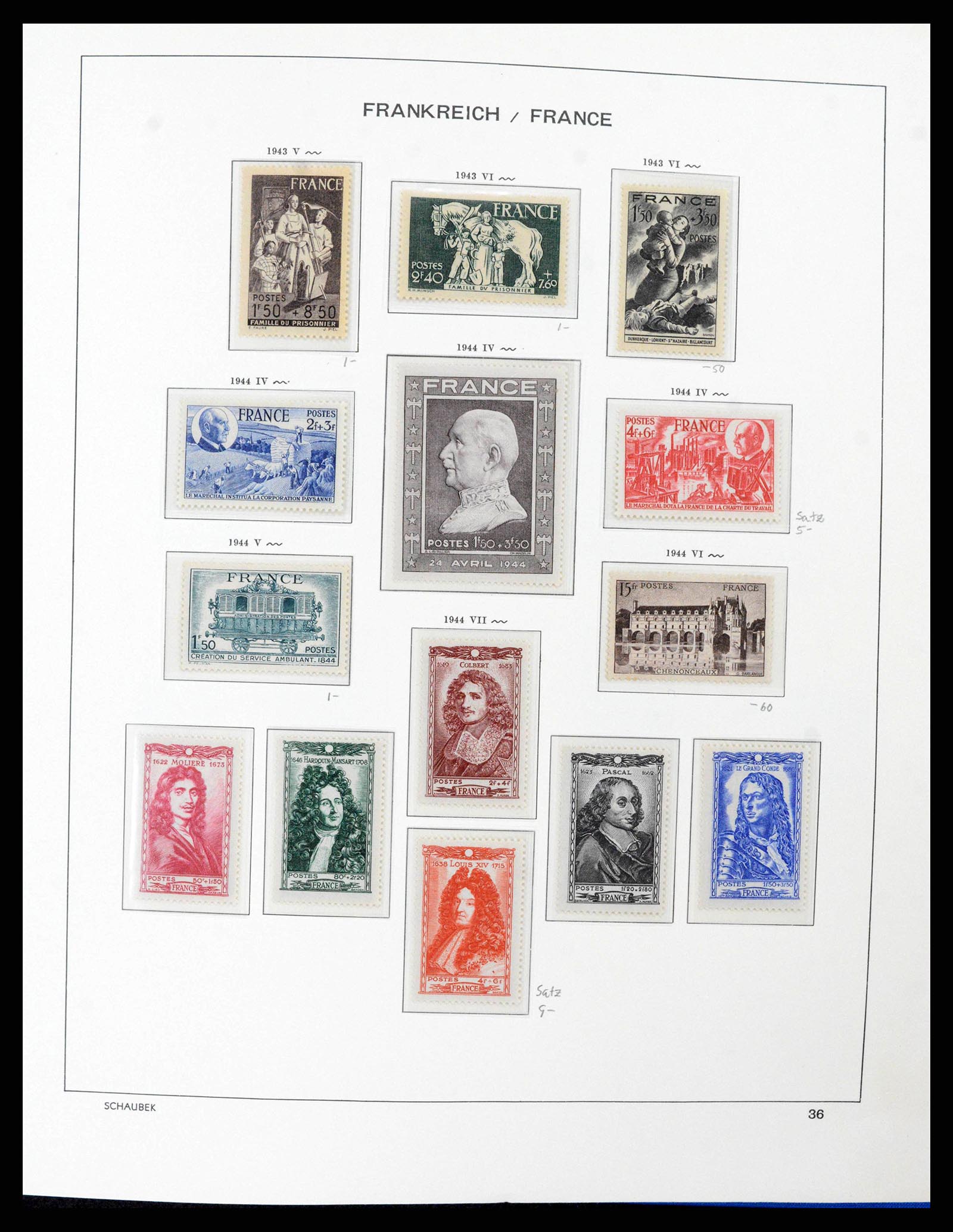 38380 0037 - Stamp collection 38380 France 1853-2004.