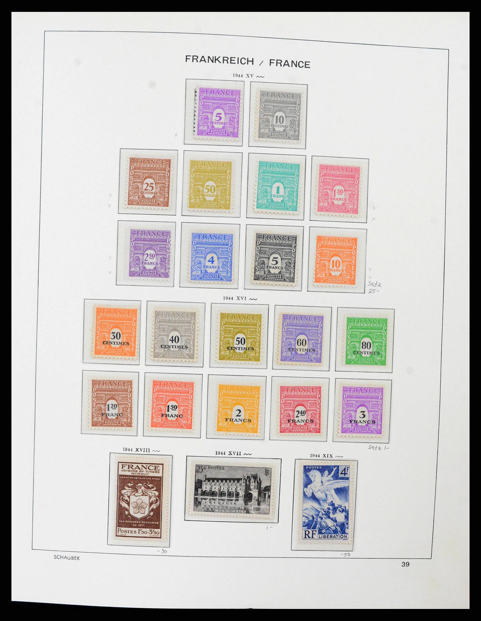 38380 0040 - Postzegelverzameling 38380 Frankrijk 1853-2004.