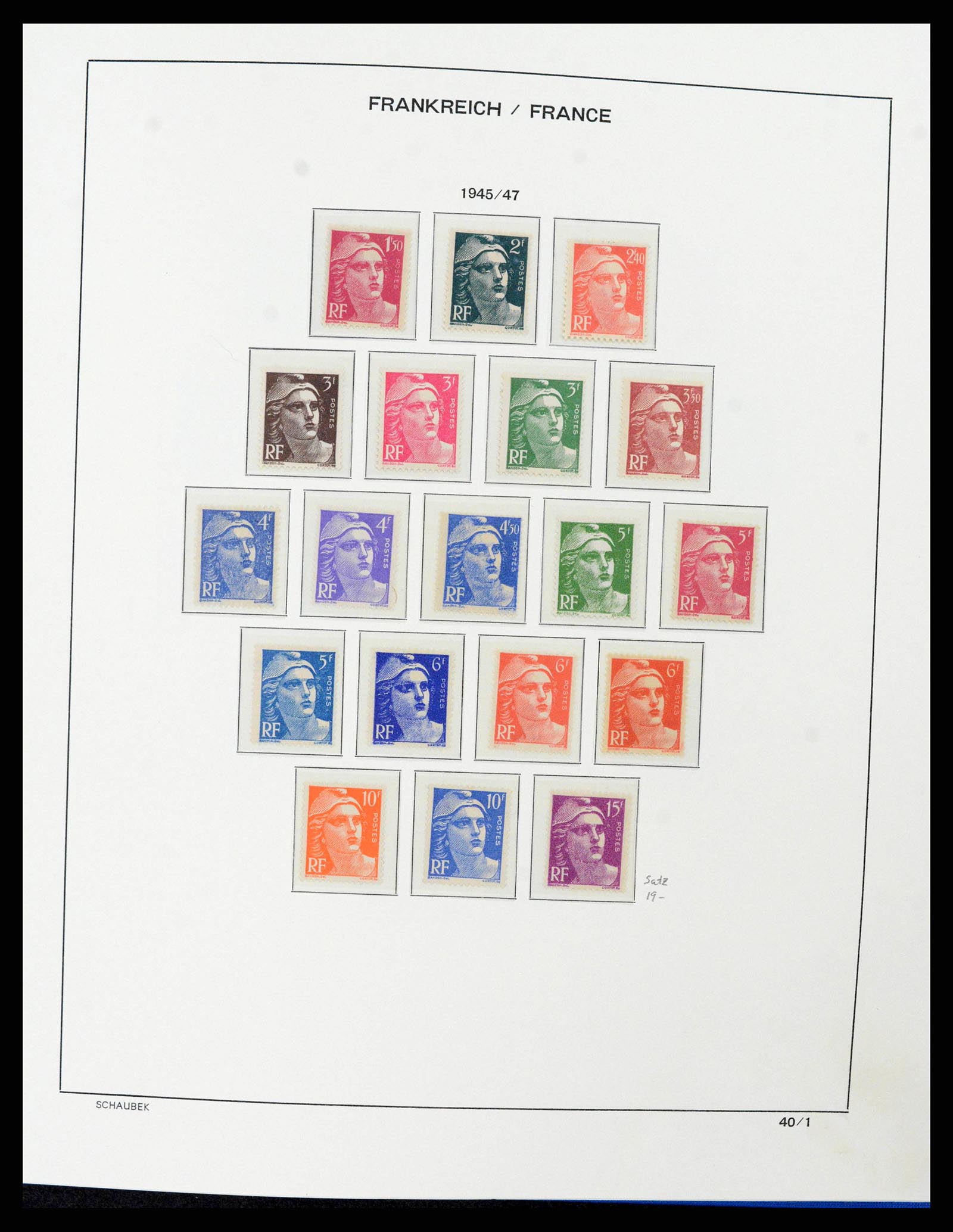 38380 0042 - Postzegelverzameling 38380 Frankrijk 1853-2004.