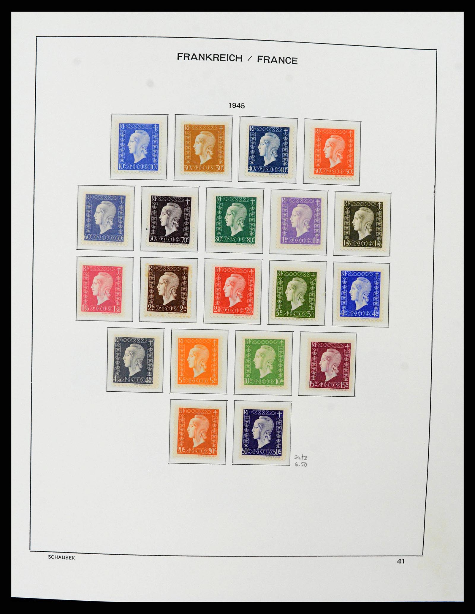 38380 0043 - Postzegelverzameling 38380 Frankrijk 1853-2004.