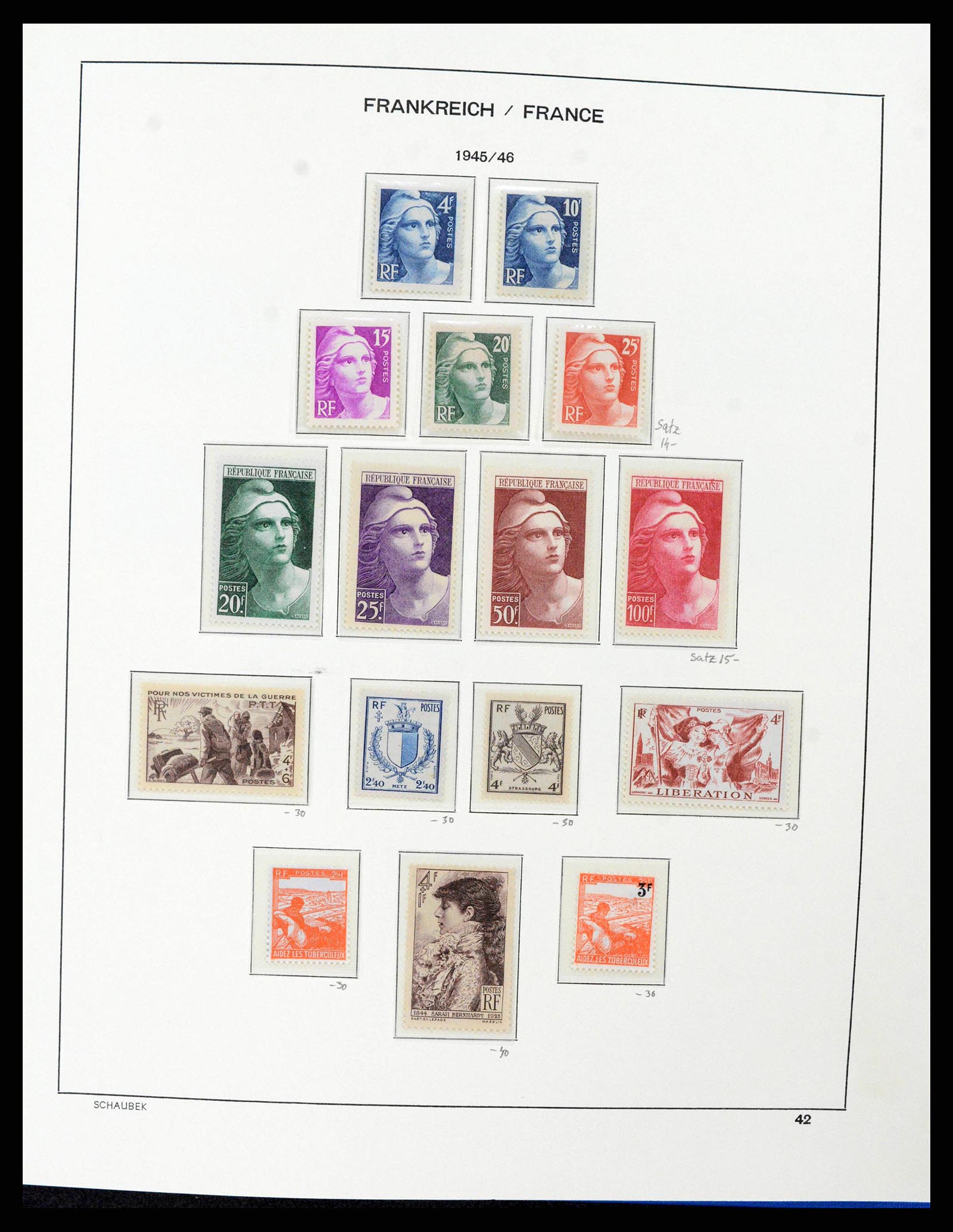 38380 0044 - Postzegelverzameling 38380 Frankrijk 1853-2004.