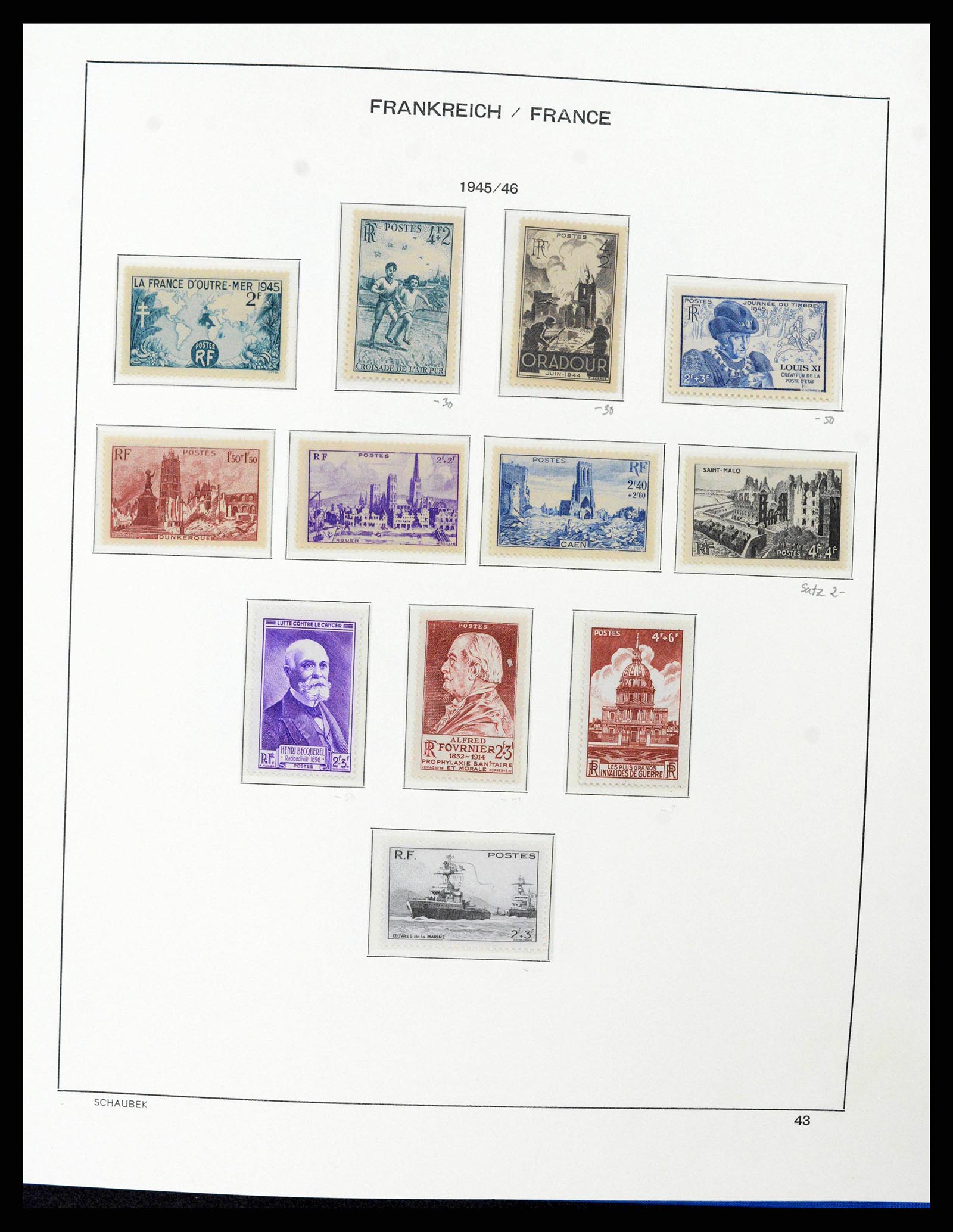 38380 0045 - Stamp collection 38380 France 1853-2004.