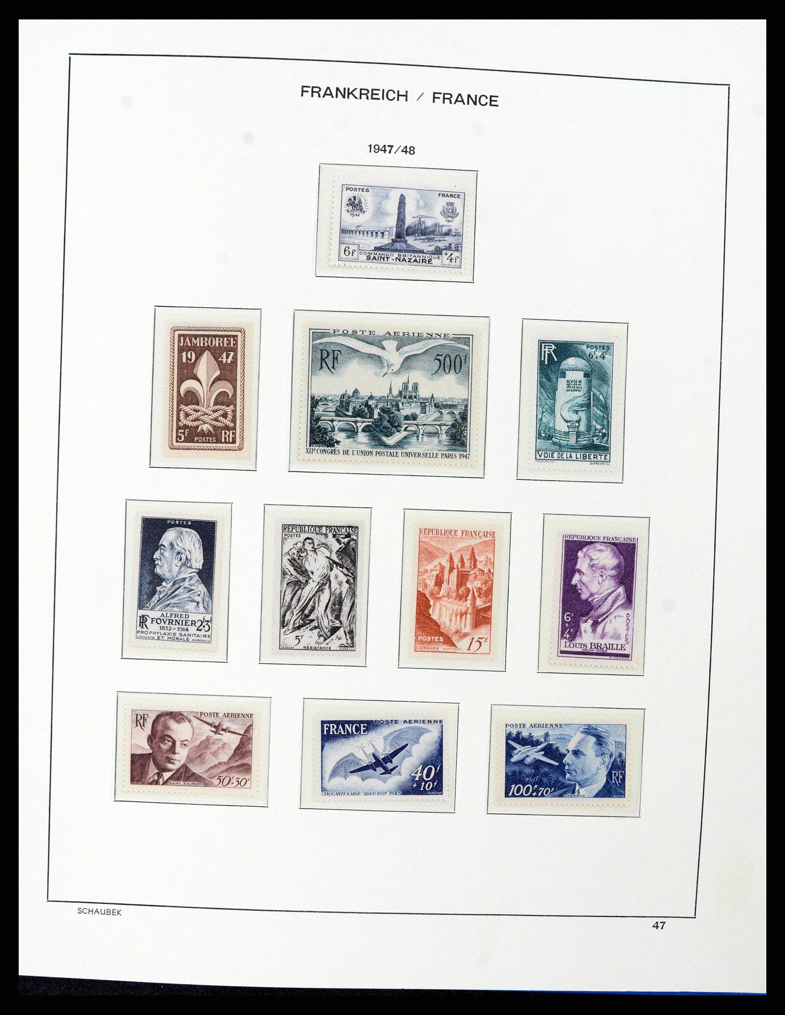 38380 0049 - Postzegelverzameling 38380 Frankrijk 1853-2004.