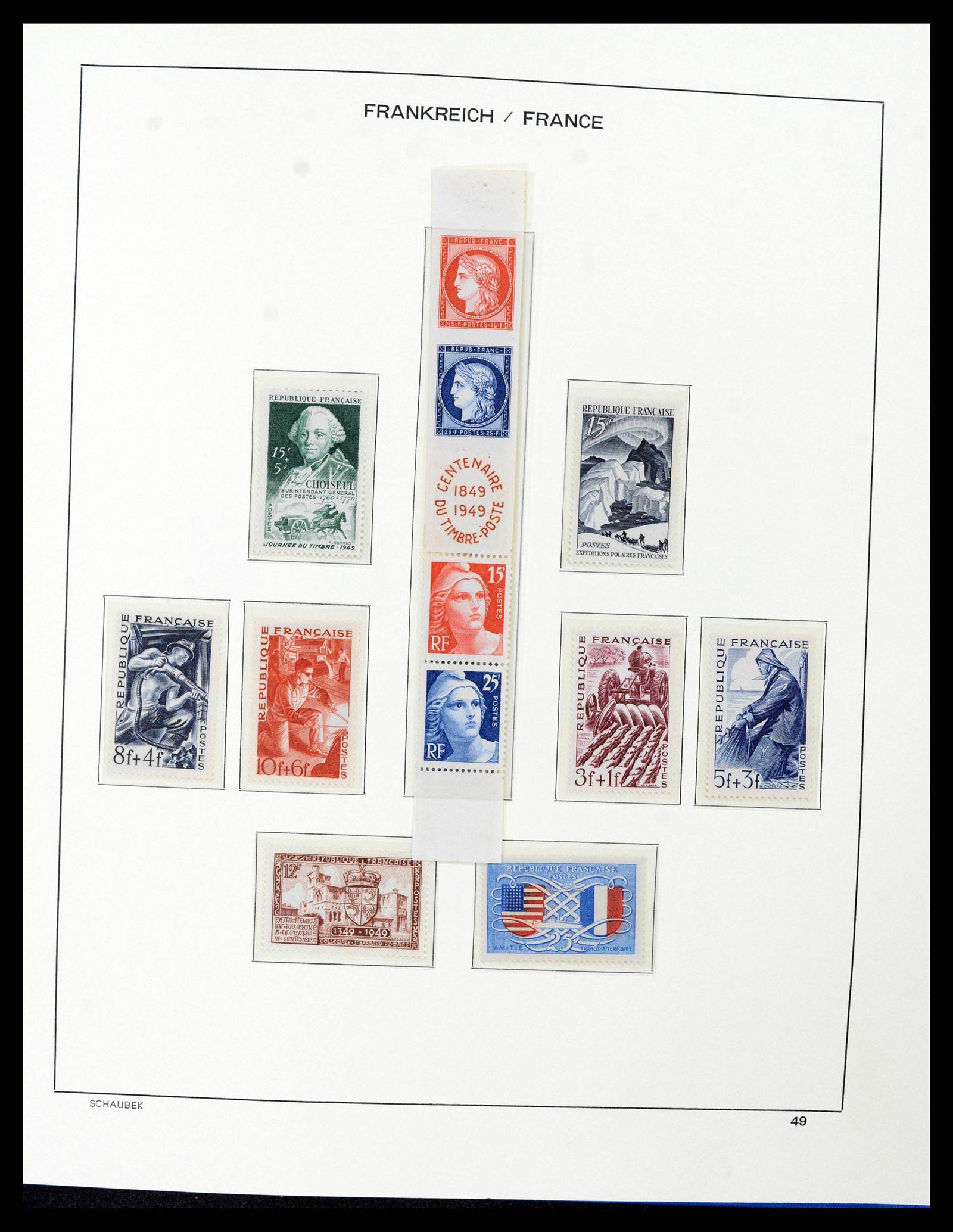 38380 0052 - Postzegelverzameling 38380 Frankrijk 1853-2004.