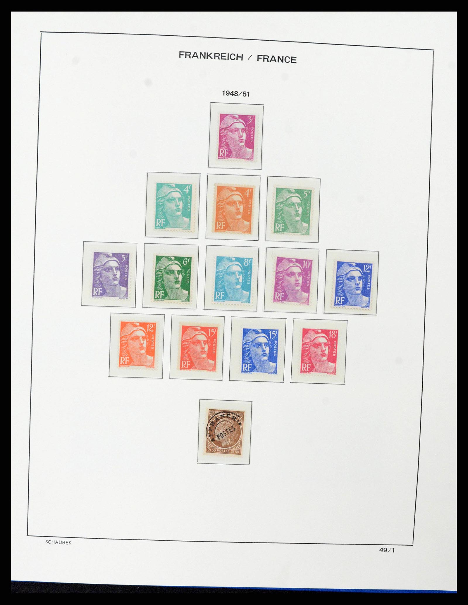 38380 0053 - Postzegelverzameling 38380 Frankrijk 1853-2004.