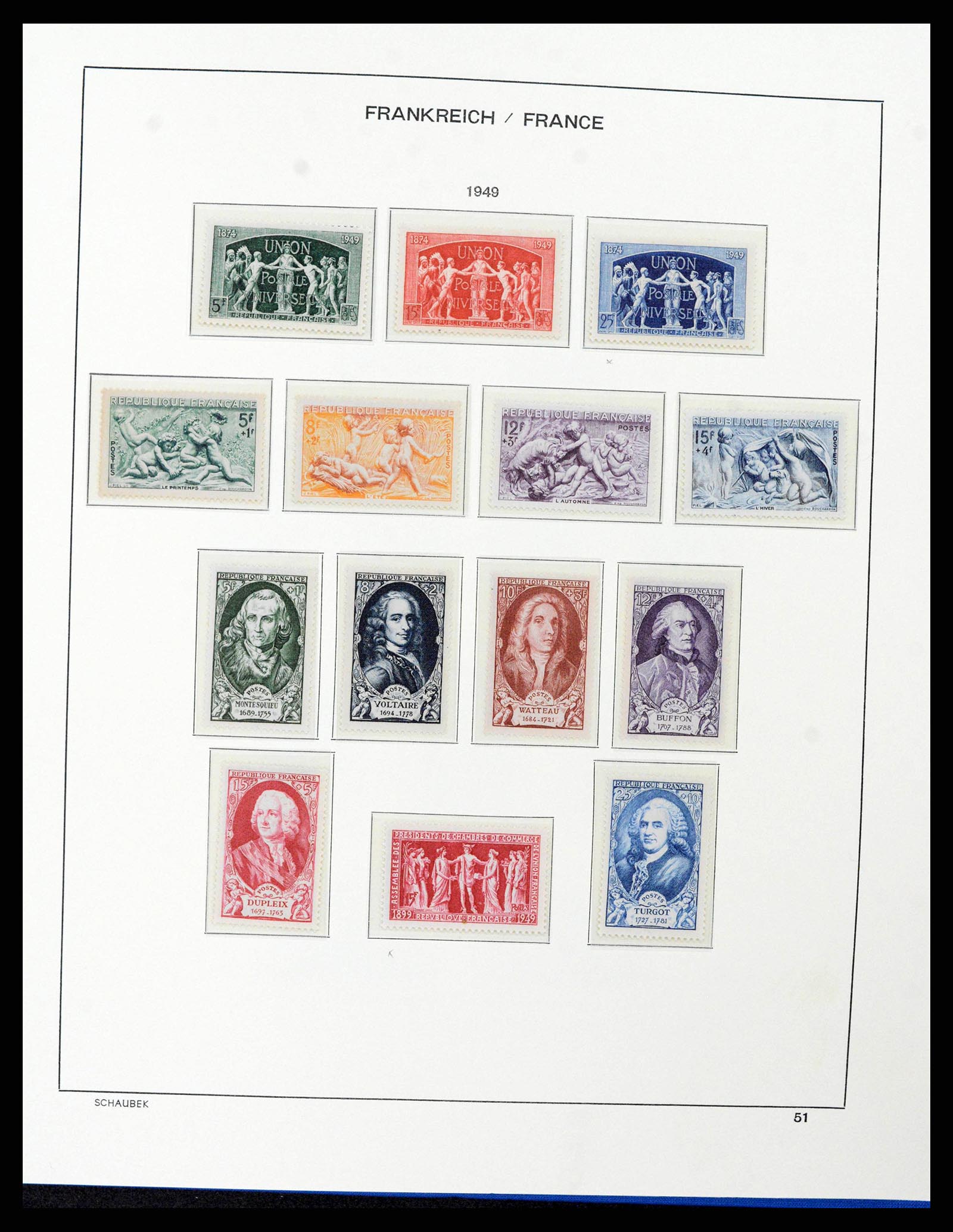 38380 0055 - Stamp collection 38380 France 1853-2004.