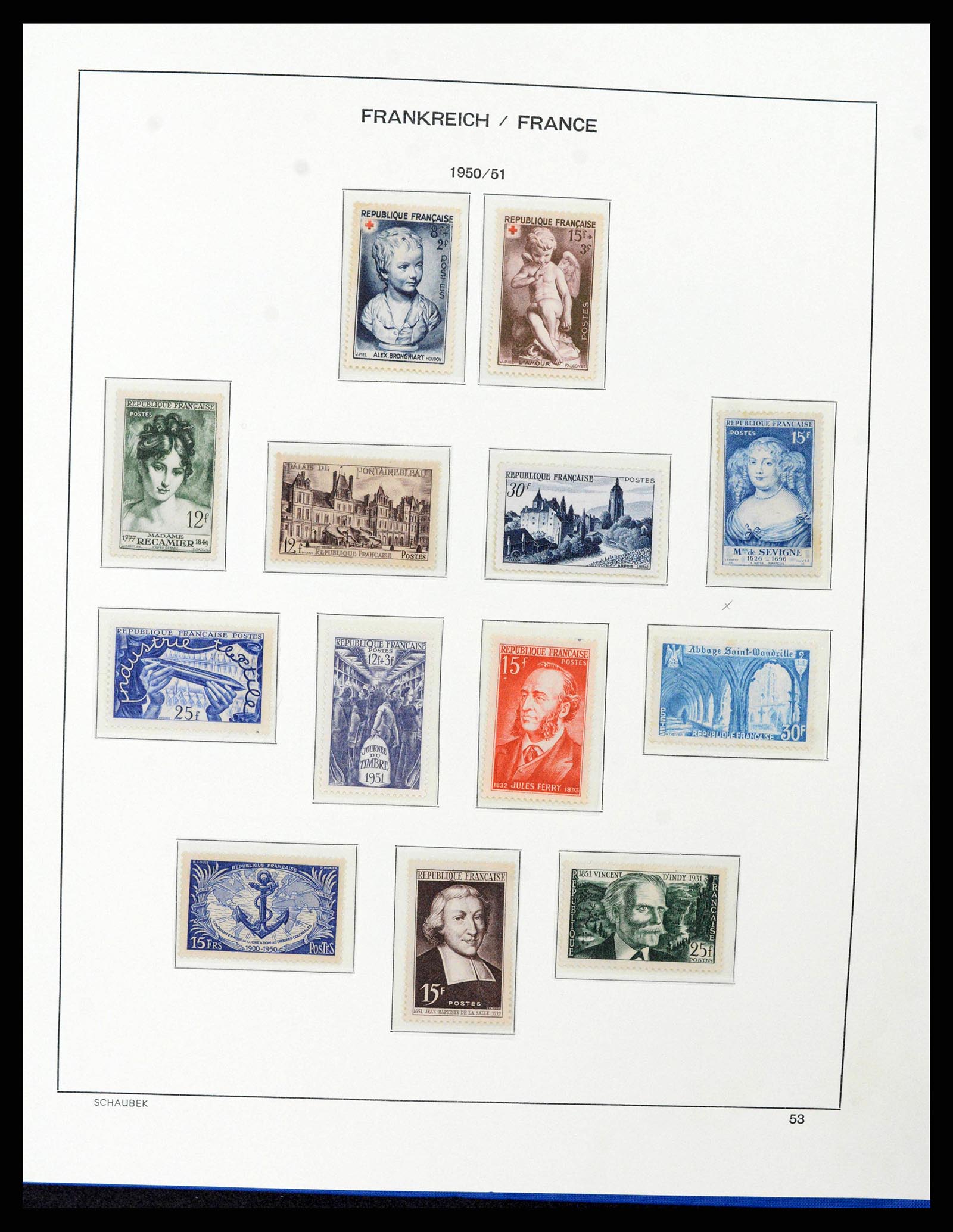 38380 0057 - Postzegelverzameling 38380 Frankrijk 1853-2004.