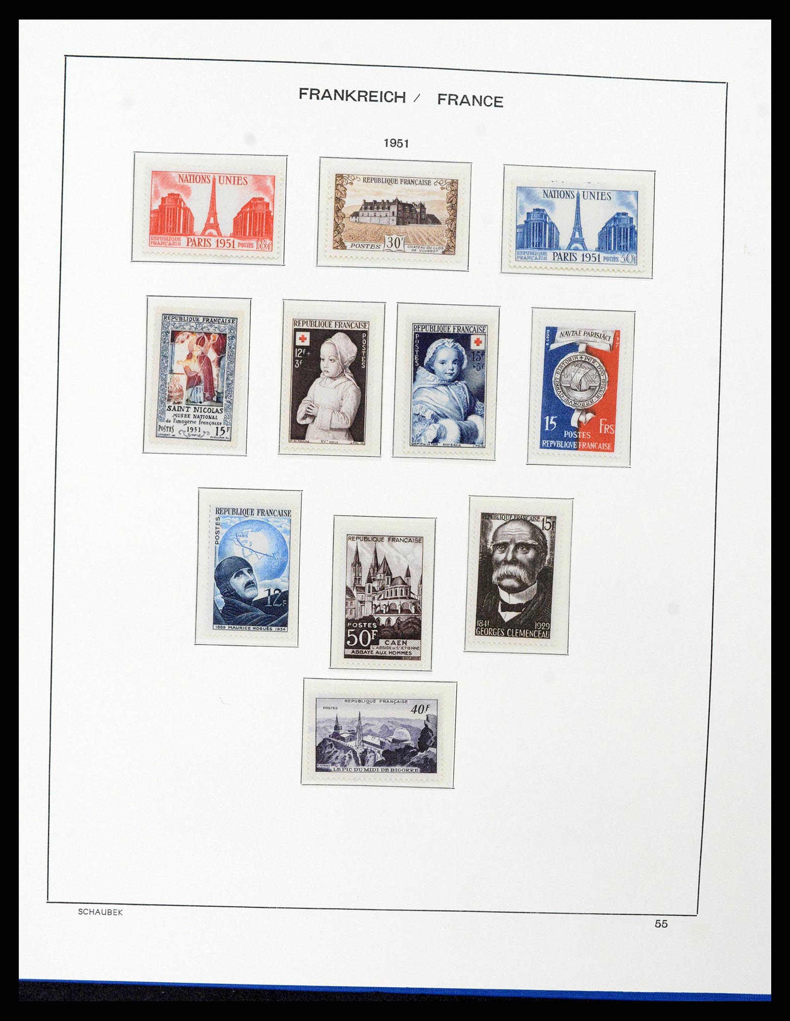 38380 0059 - Stamp collection 38380 France 1853-2004.