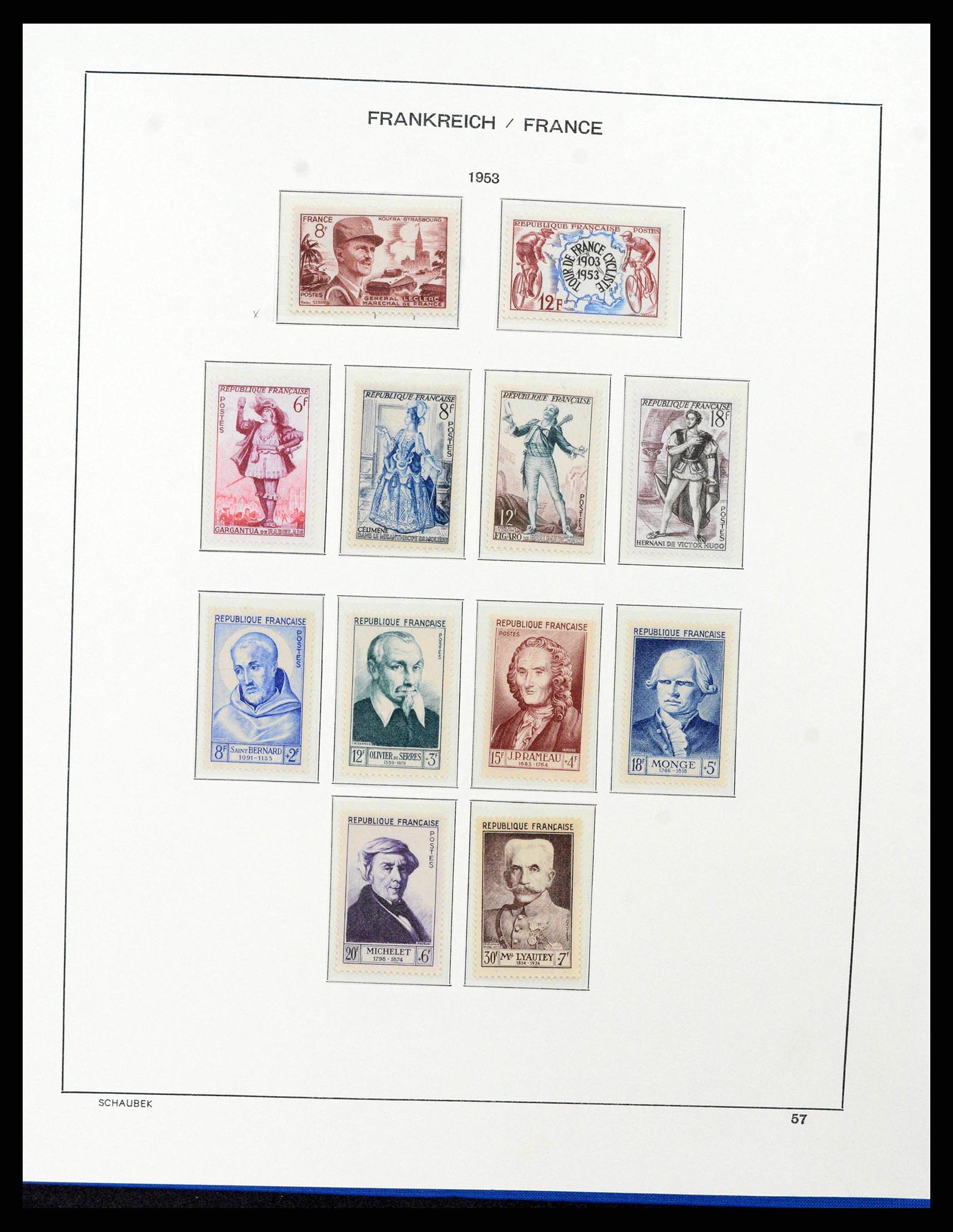 38380 0062 - Stamp collection 38380 France 1853-2004.