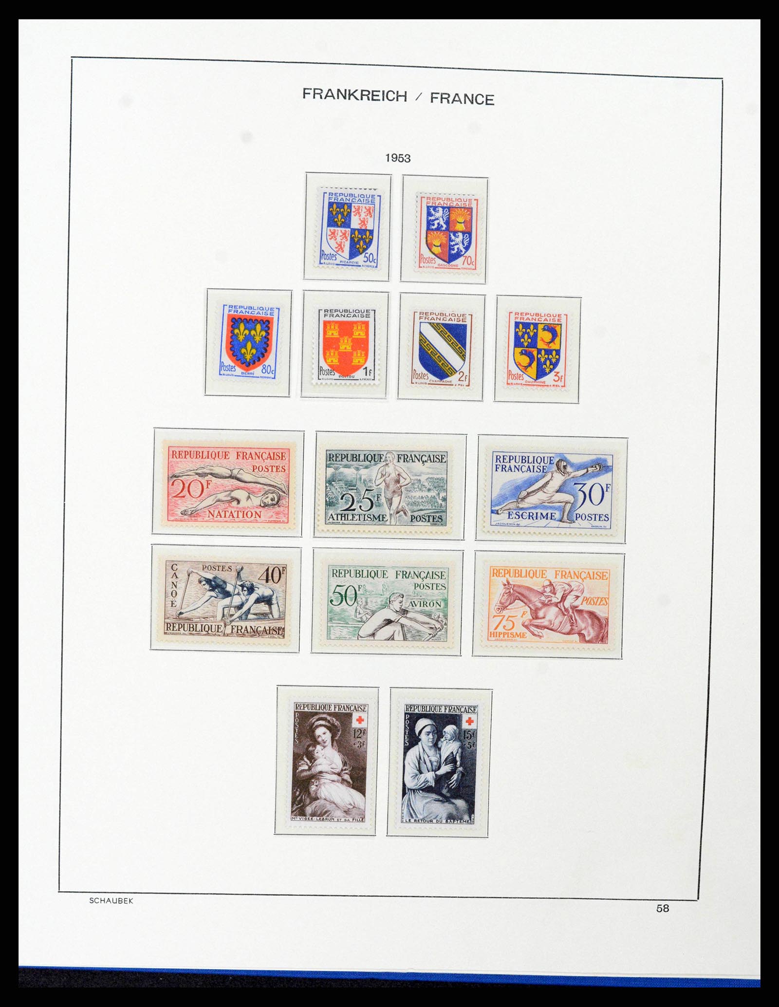 38380 0063 - Stamp collection 38380 France 1853-2004.