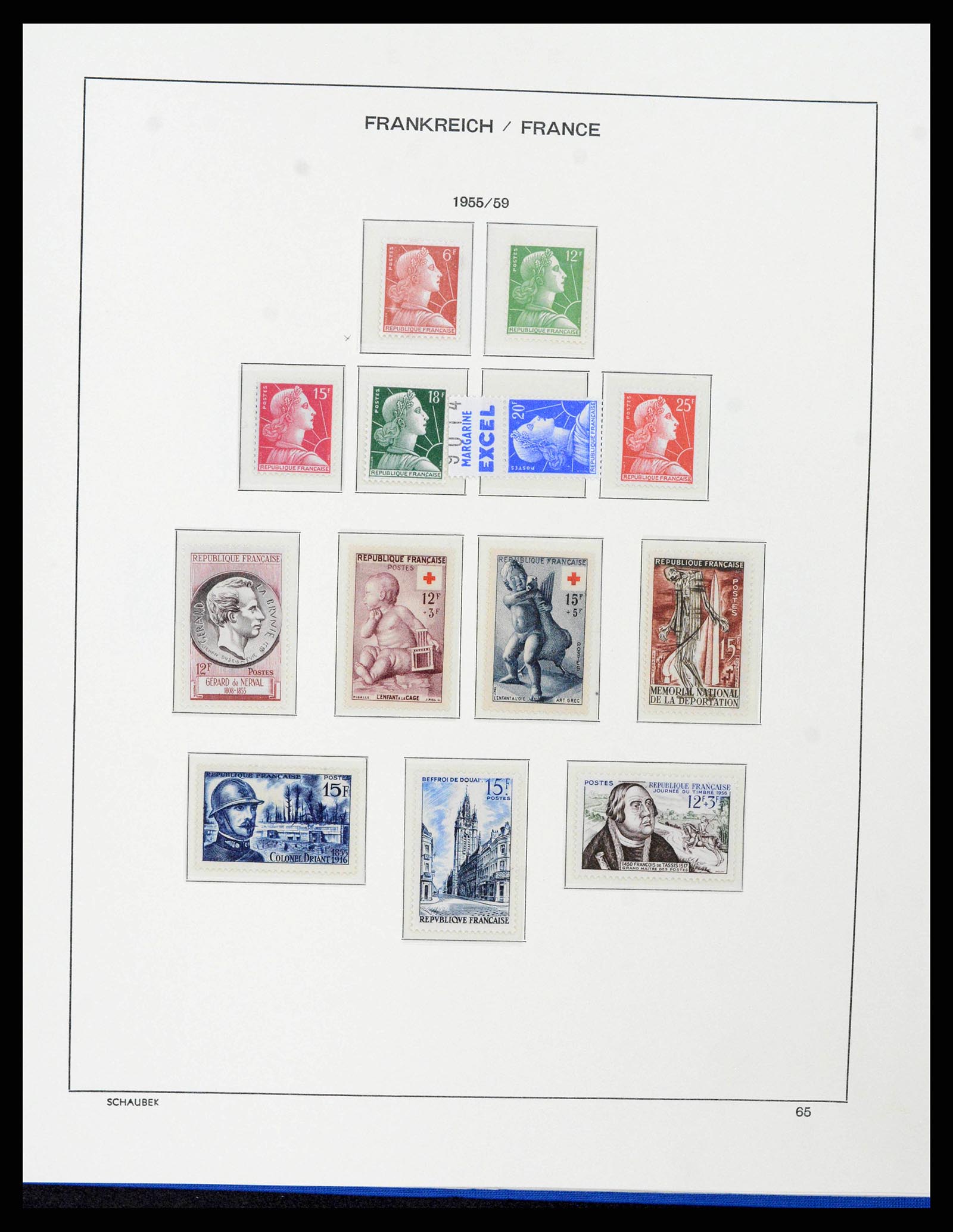 38380 0071 - Stamp collection 38380 France 1853-2004.