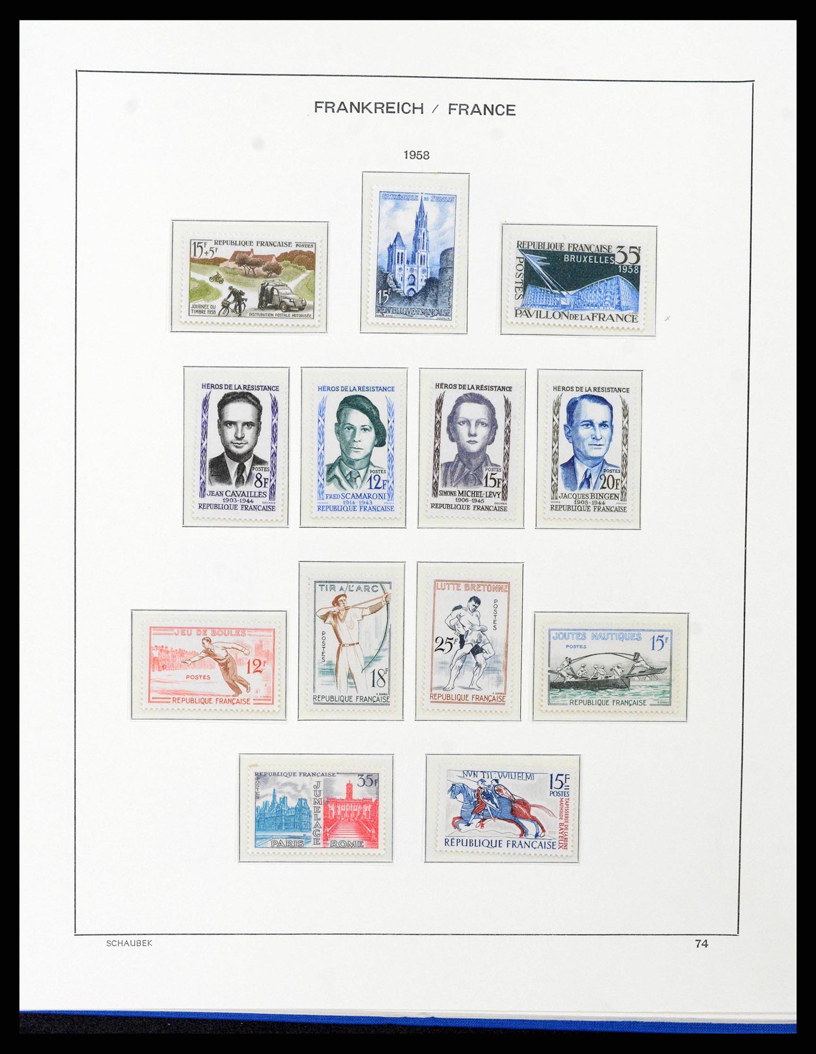 38380 0080 - Stamp collection 38380 France 1853-2004.