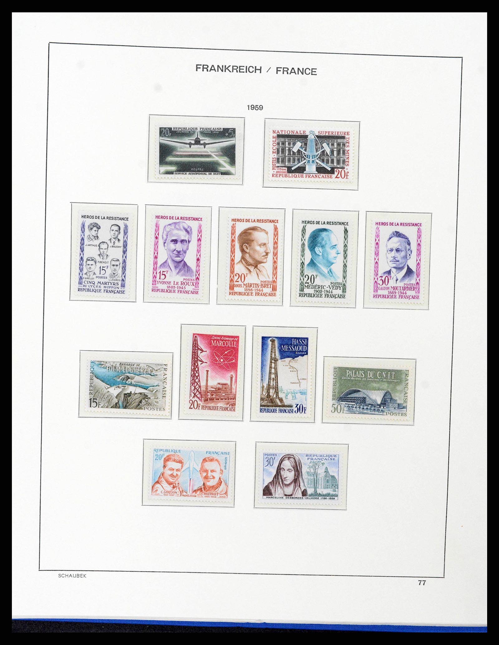 38380 0083 - Stamp collection 38380 France 1853-2004.