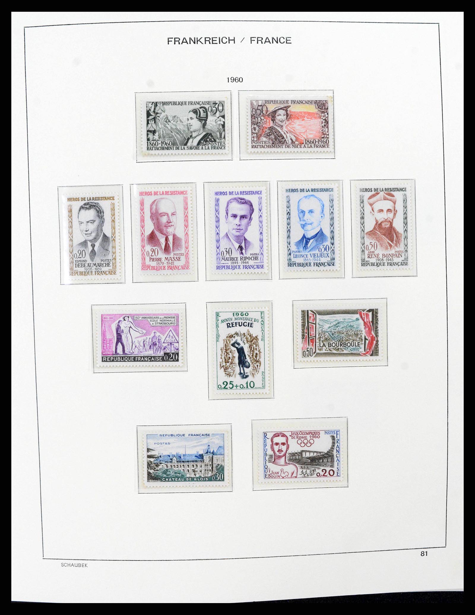 38380 0100 - Stamp collection 38380 France 1853-2004.