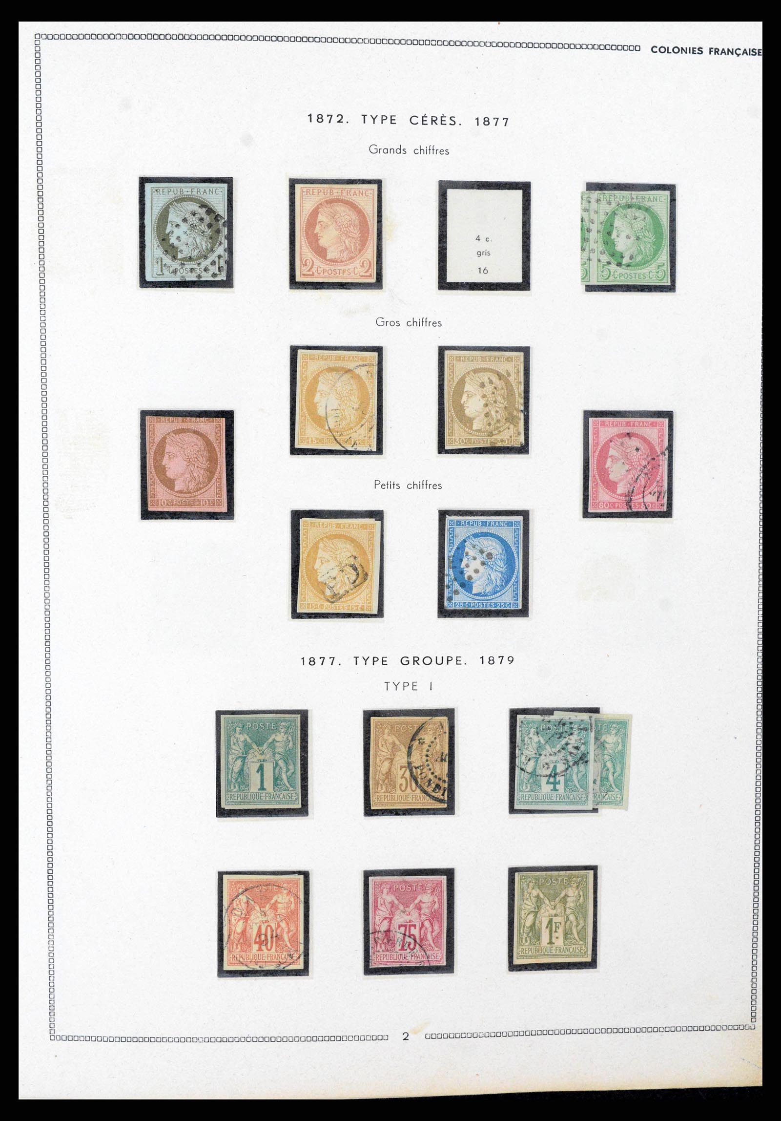 38385 0004 - Postzegelverzameling 38385 Franse koloniën superverzameling 1859-1975