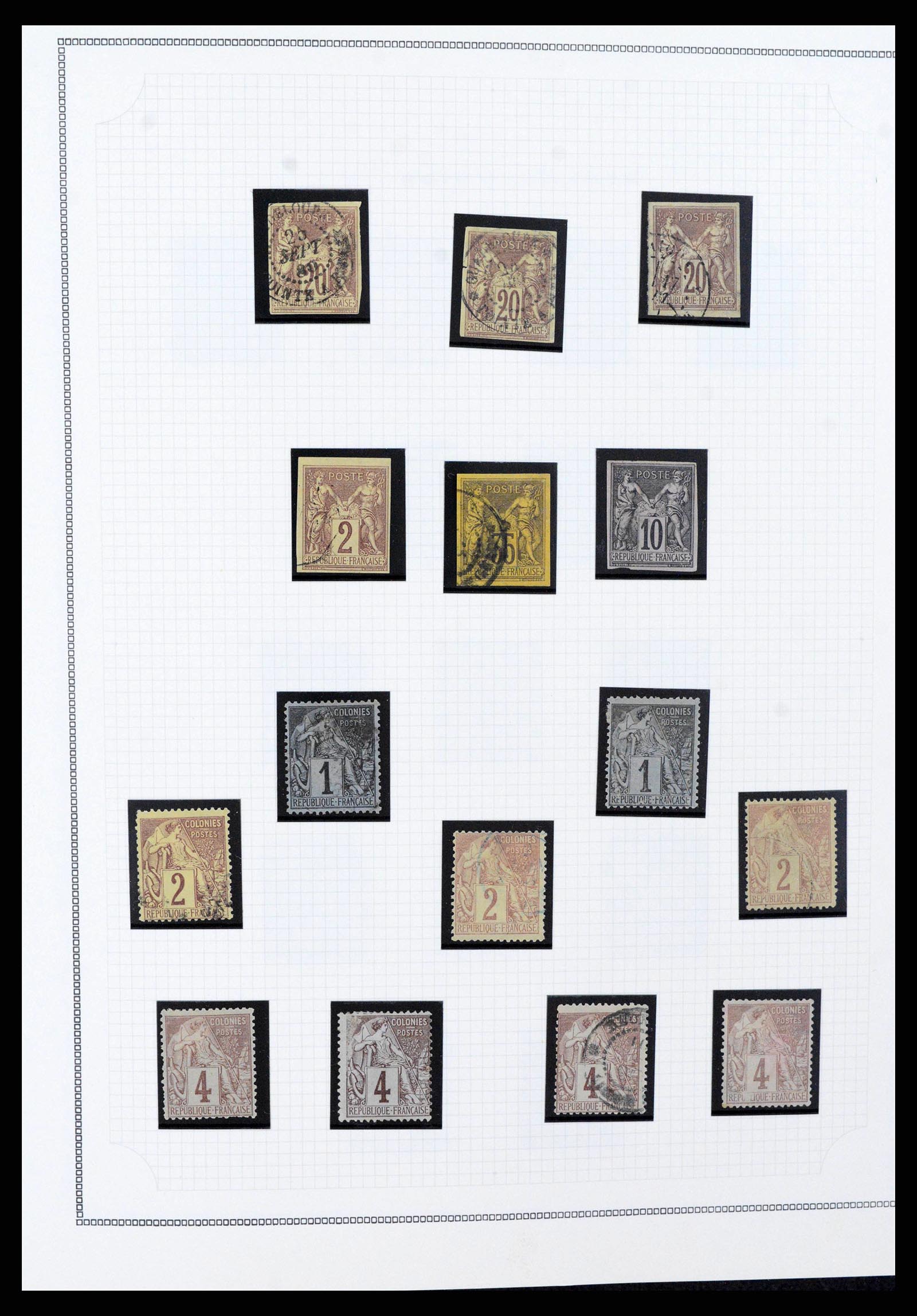 38385 0006 - Postzegelverzameling 38385 Franse koloniën superverzameling 1859-1975