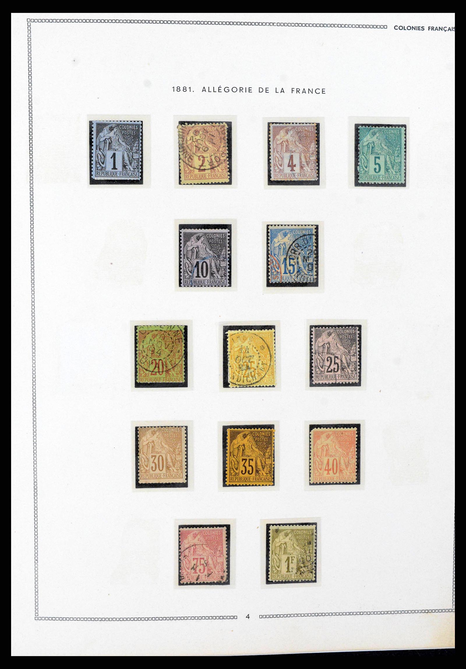 38385 0007 - Postzegelverzameling 38385 Franse koloniën superverzameling 1859-1975