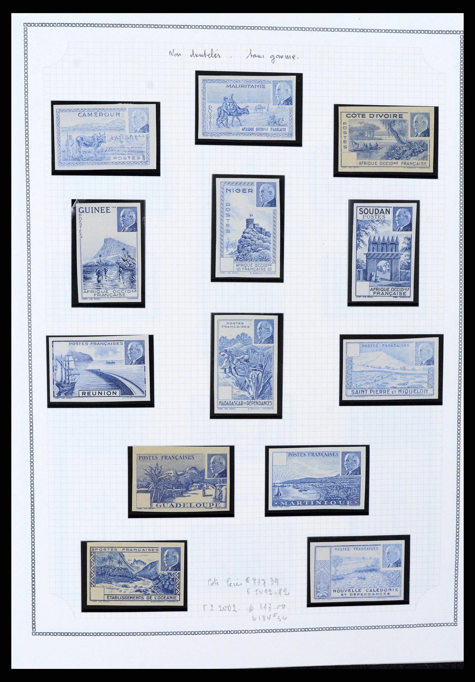38385 0009 - Postzegelverzameling 38385 Franse koloniën superverzameling 1859-1975