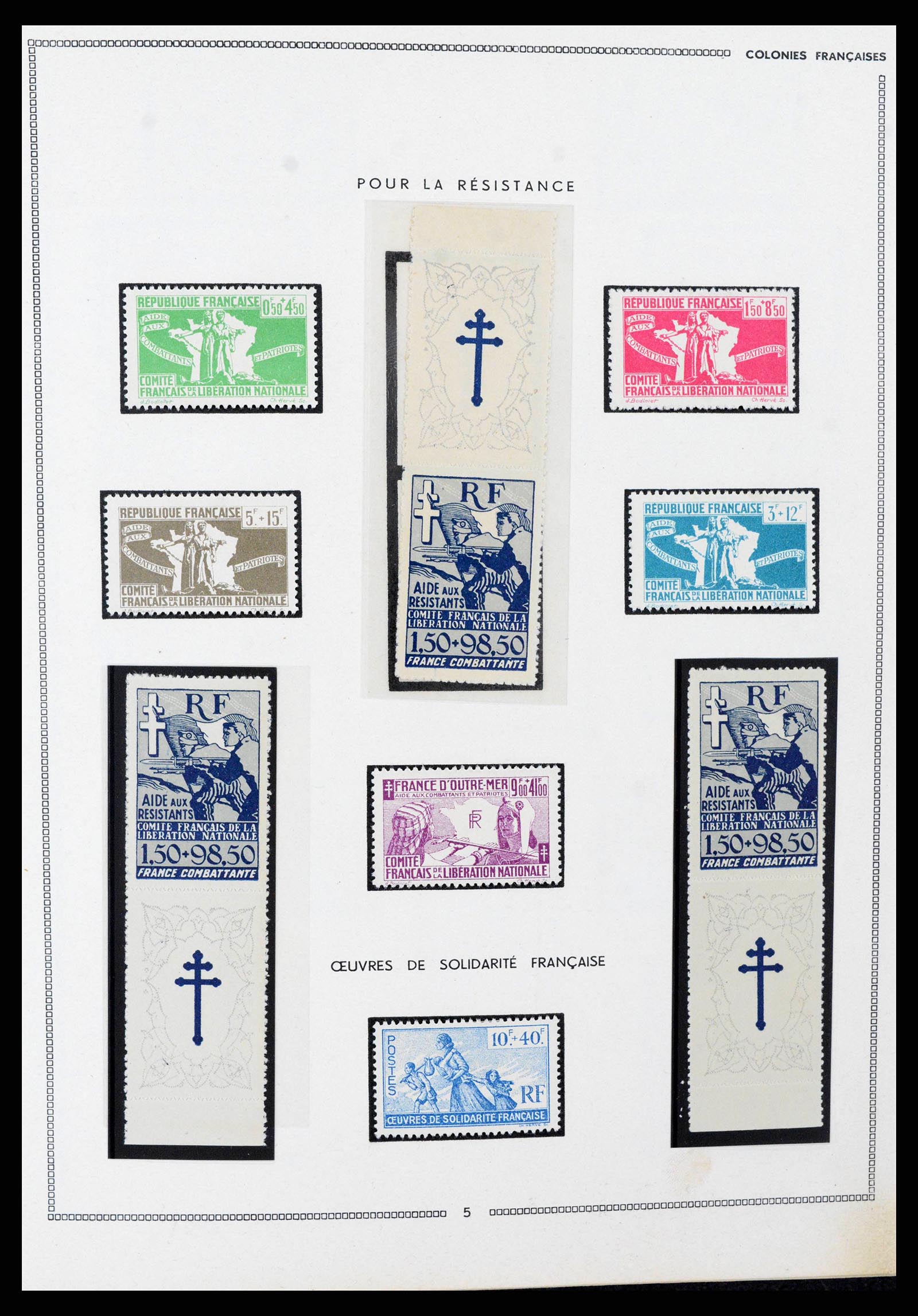 38385 0010 - Postzegelverzameling 38385 Franse koloniën superverzameling 1859-1975