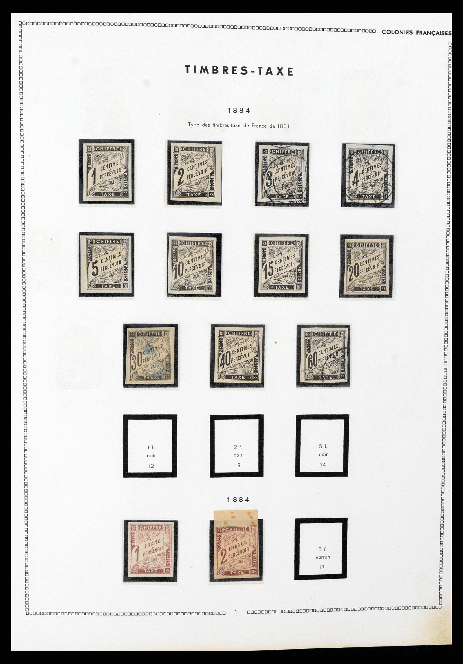 38385 0013 - Postzegelverzameling 38385 Franse koloniën superverzameling 1859-1975