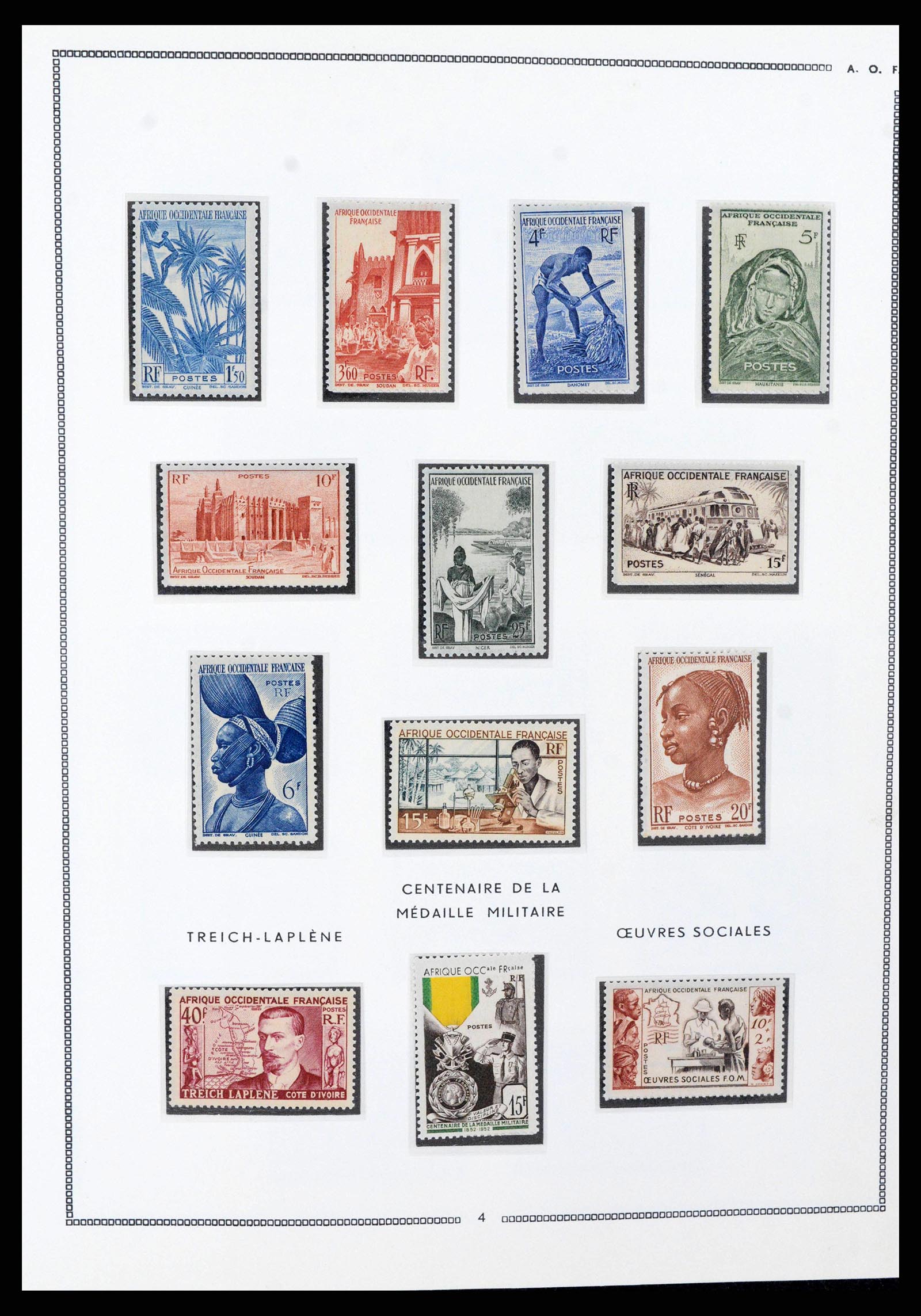 38385 0021 - Postzegelverzameling 38385 Franse koloniën superverzameling 1859-1975