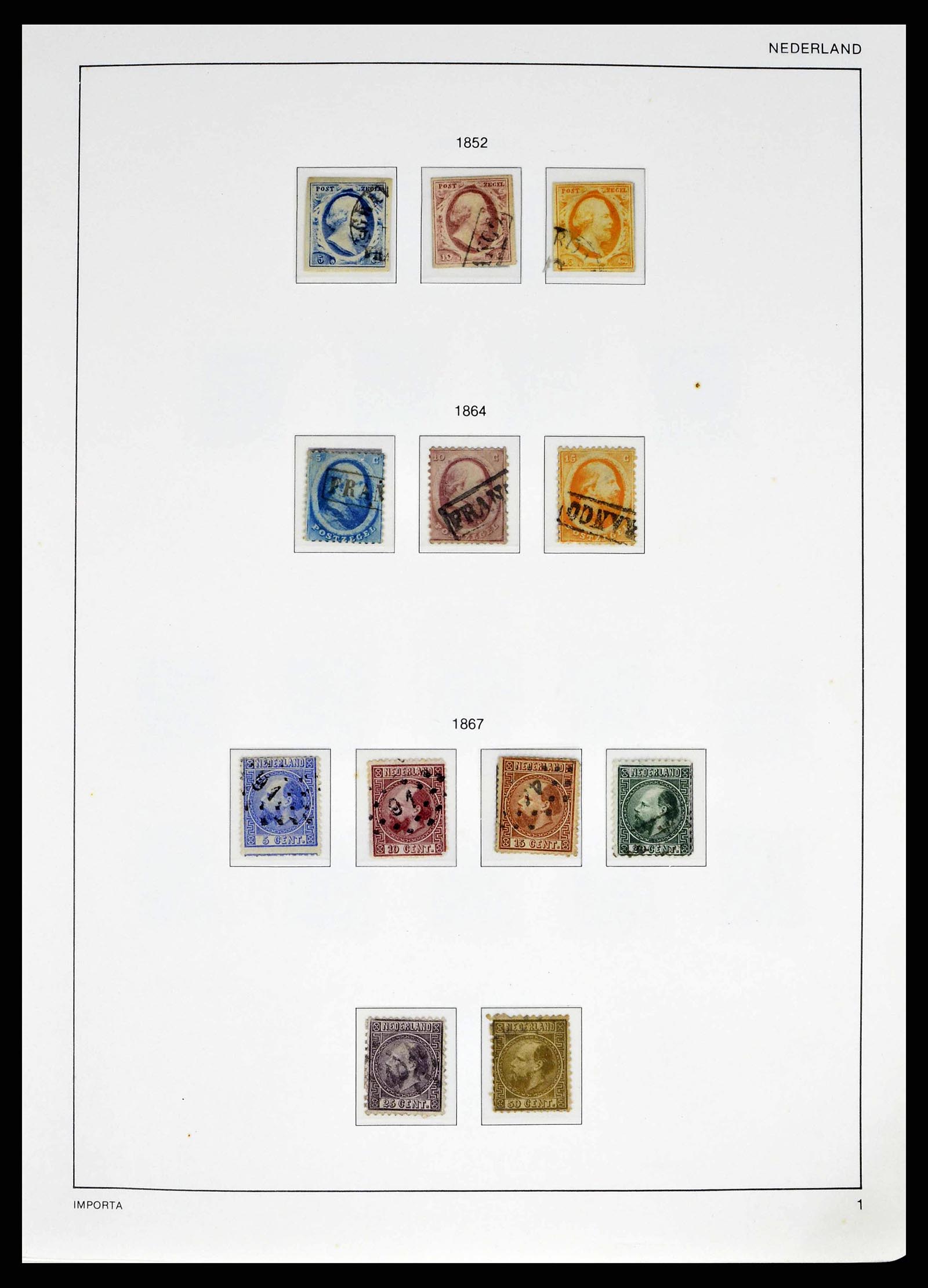 38387 0001 - Postzegelverzameling 38387 Nederland 1852-1979.