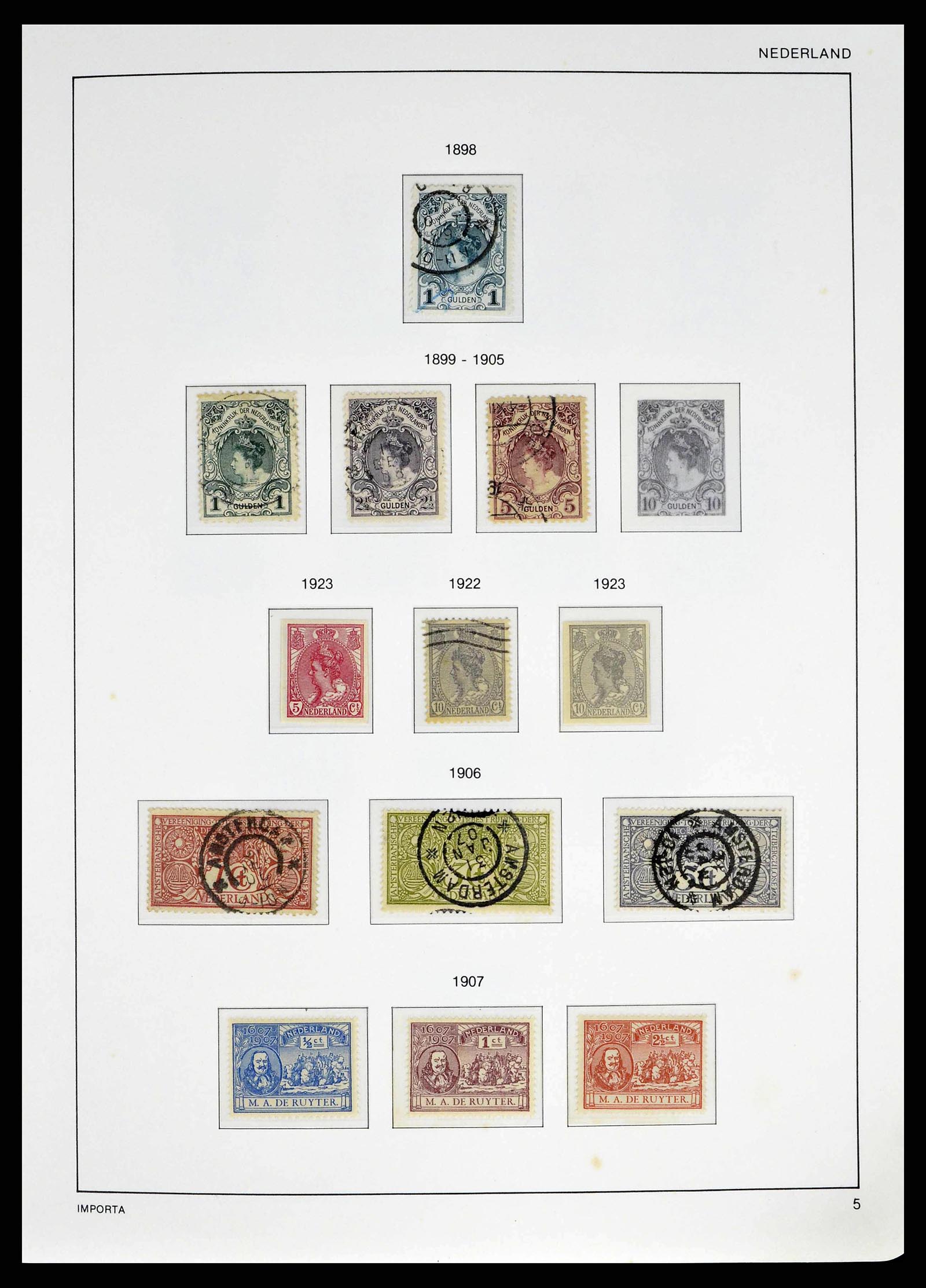 38387 0006 - Postzegelverzameling 38387 Nederland 1852-1979.