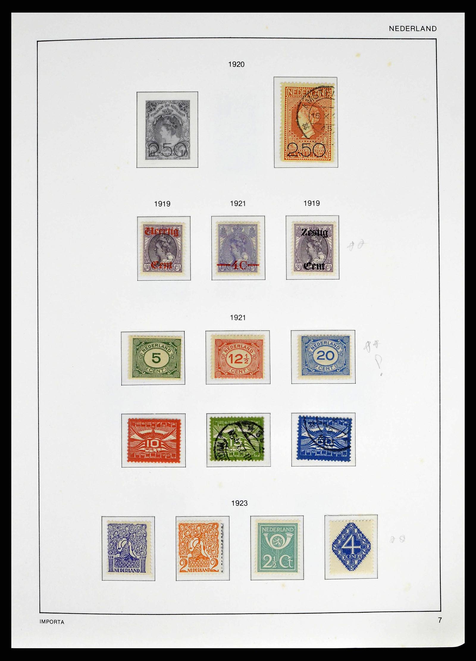 38387 0008 - Postzegelverzameling 38387 Nederland 1852-1979.
