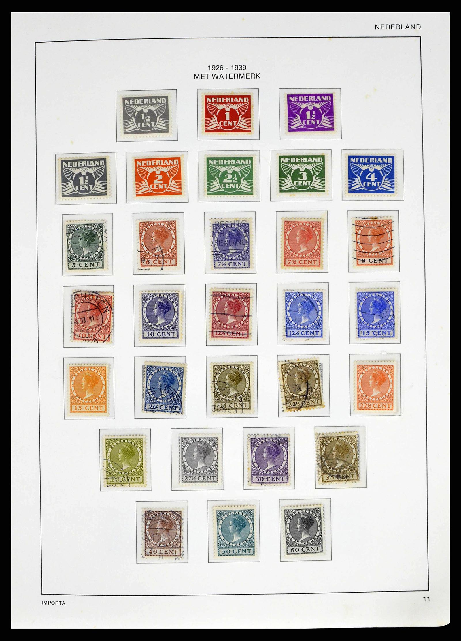 38387 0012 - Postzegelverzameling 38387 Nederland 1852-1979.