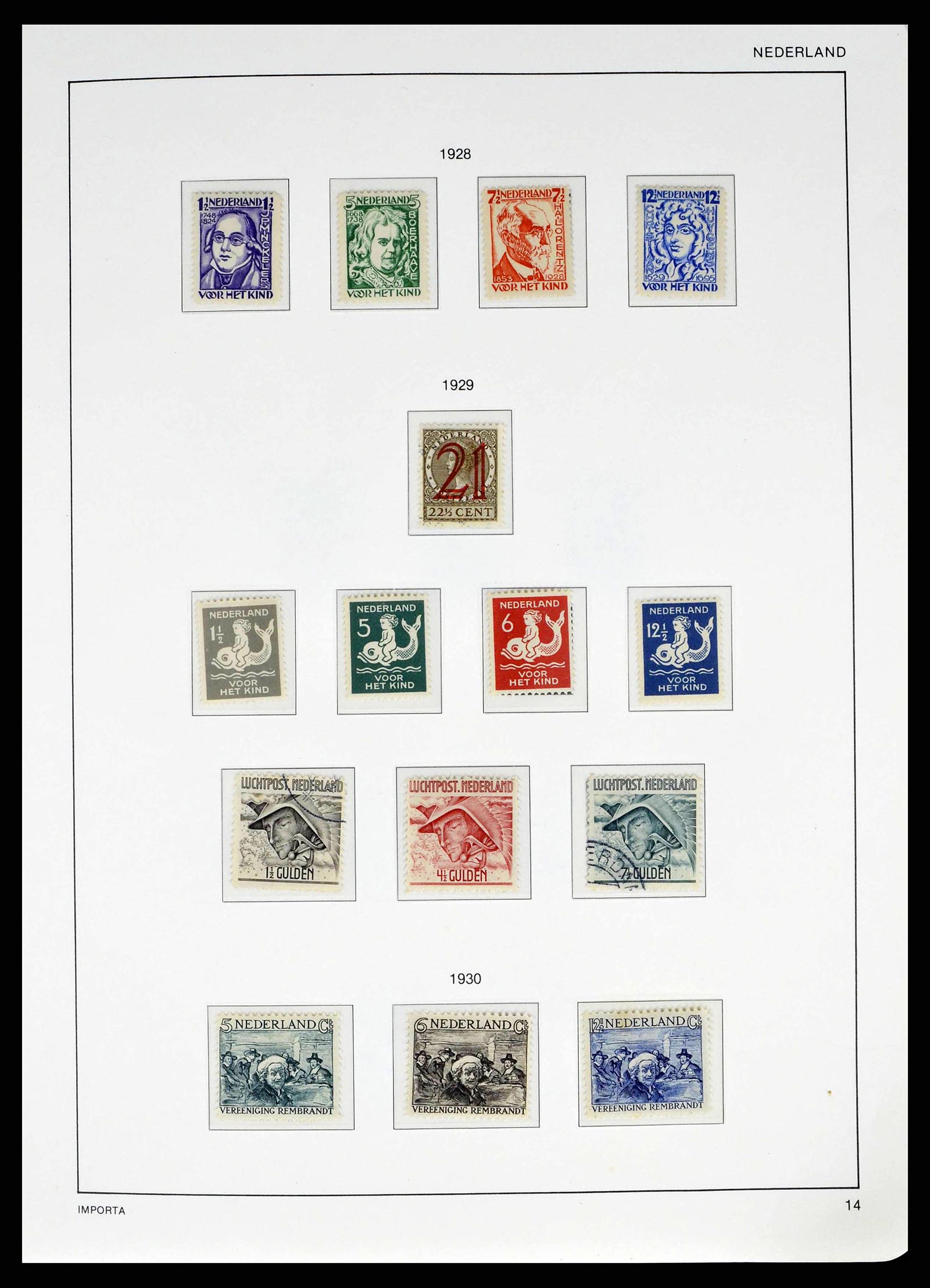 38387 0015 - Postzegelverzameling 38387 Nederland 1852-1979.