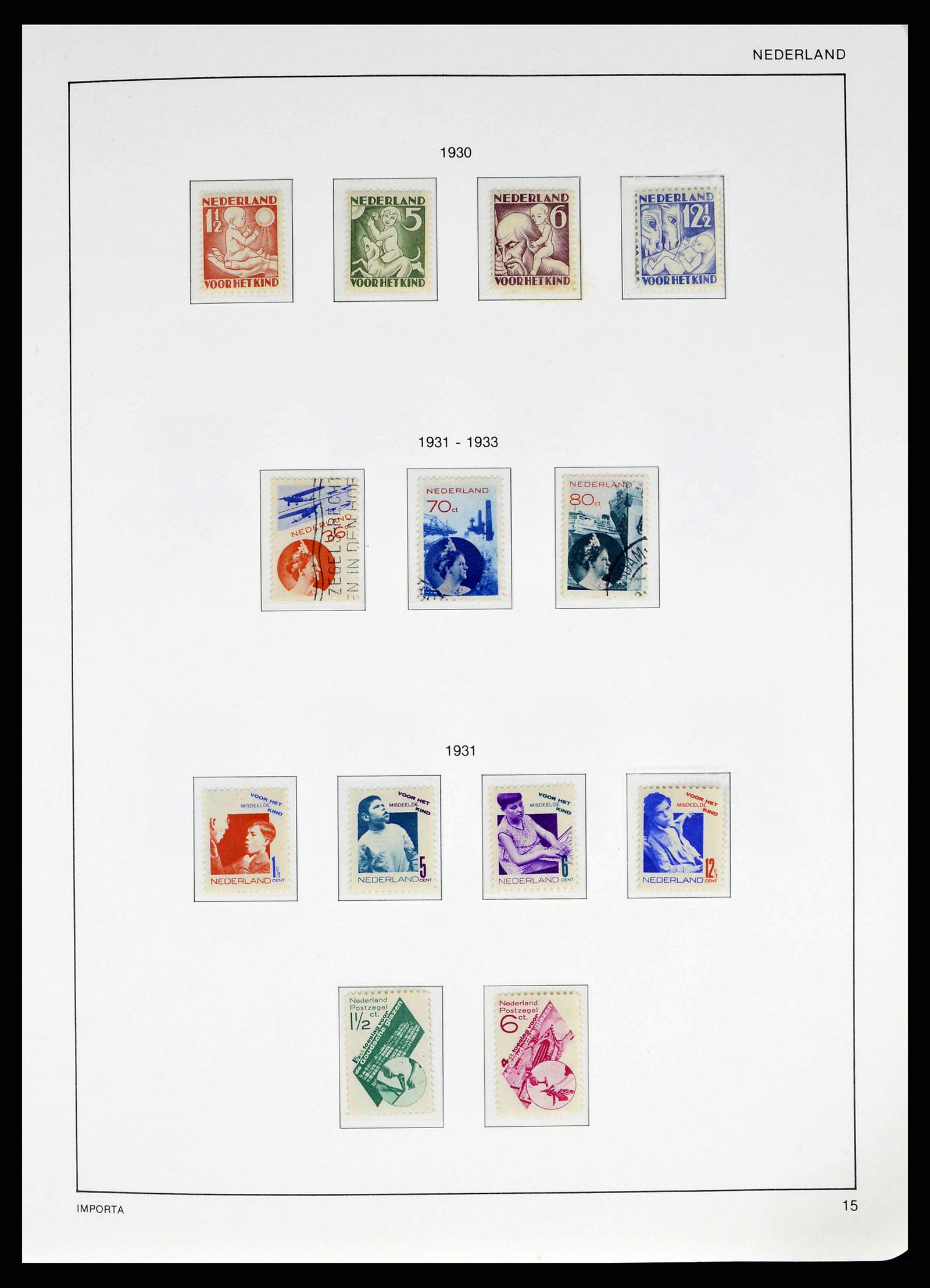 38387 0016 - Postzegelverzameling 38387 Nederland 1852-1979.