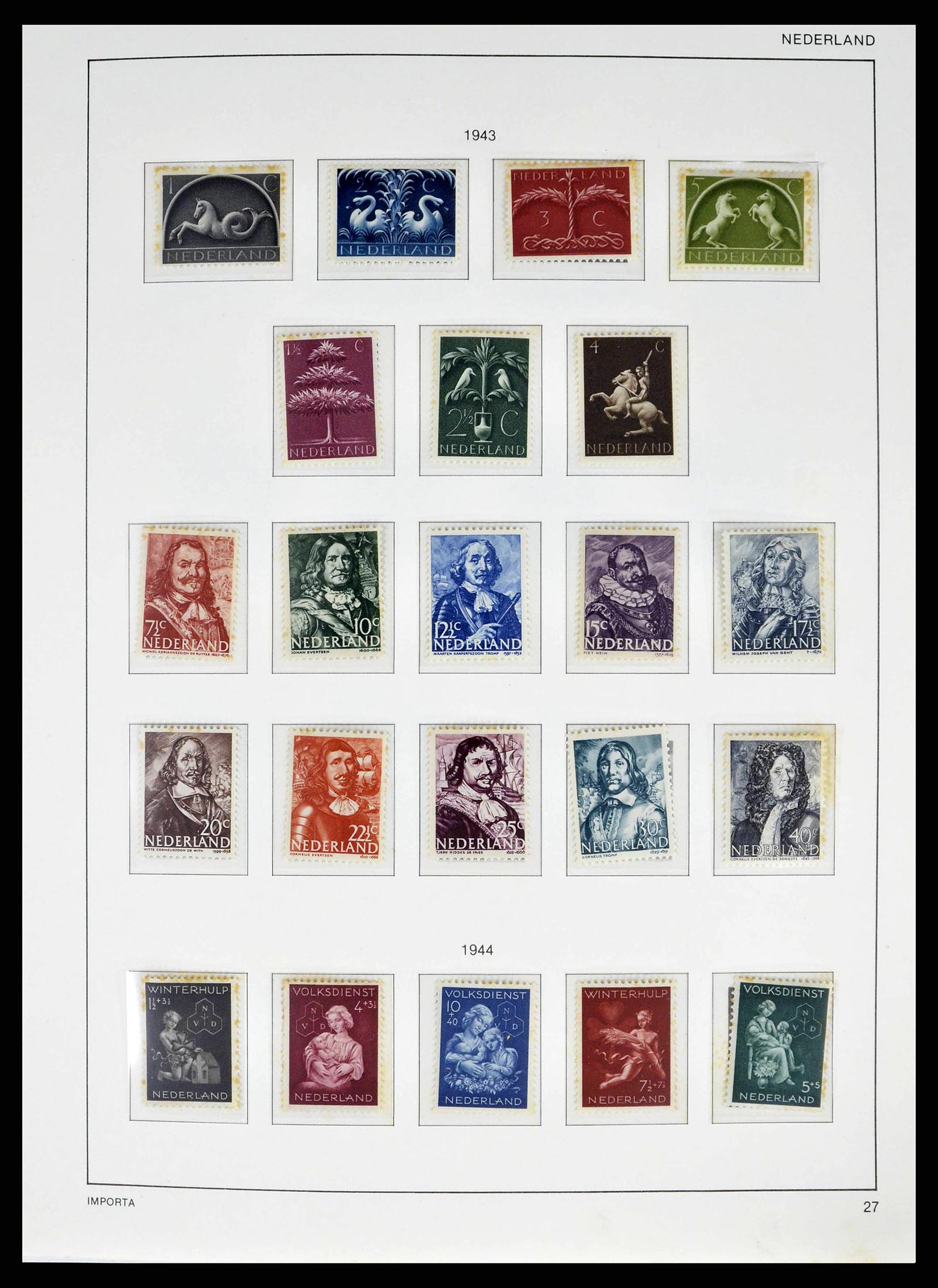 38387 0029 - Postzegelverzameling 38387 Nederland 1852-1979.
