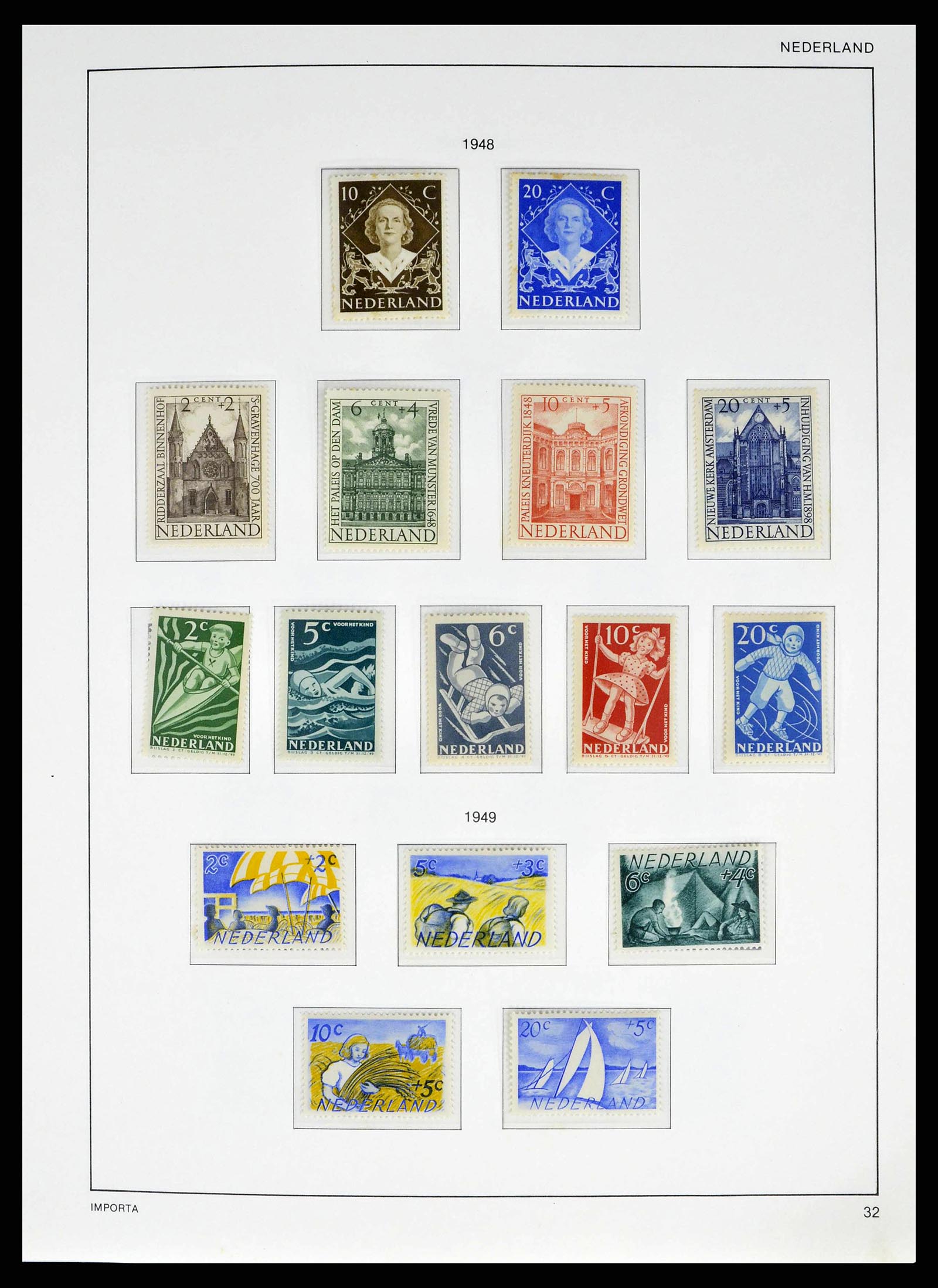 38387 0034 - Postzegelverzameling 38387 Nederland 1852-1979.