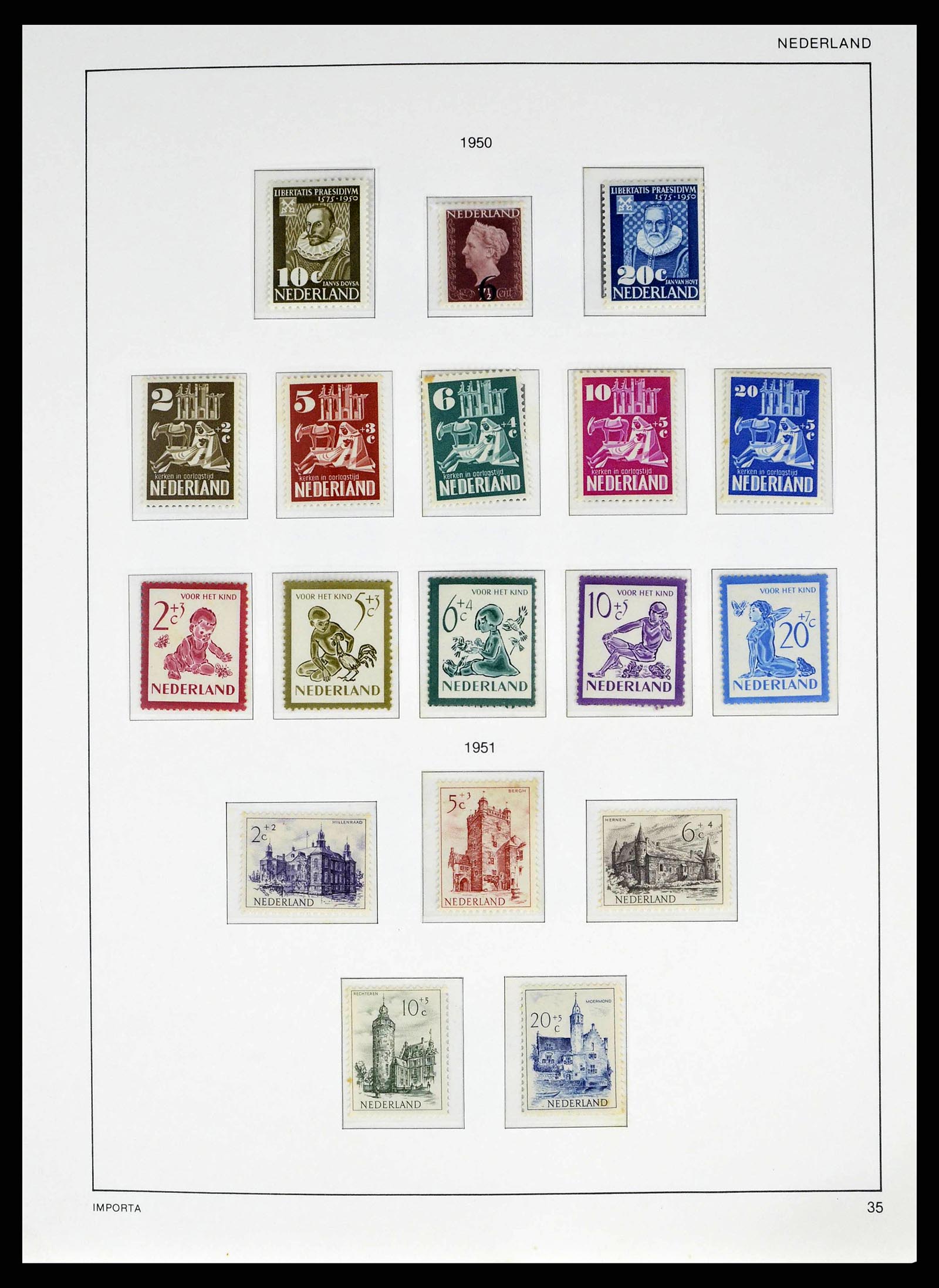 38387 0037 - Postzegelverzameling 38387 Nederland 1852-1979.