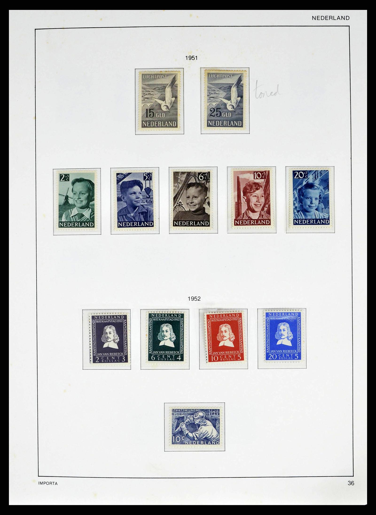 38387 0038 - Postzegelverzameling 38387 Nederland 1852-1979.