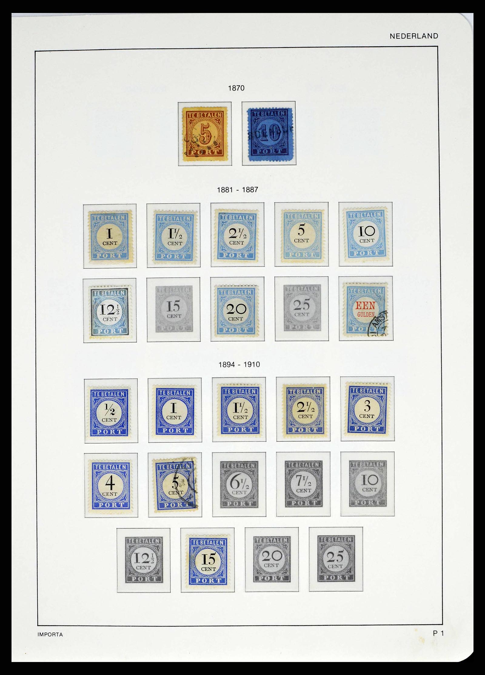 38387 0106 - Postzegelverzameling 38387 Nederland 1852-1979.