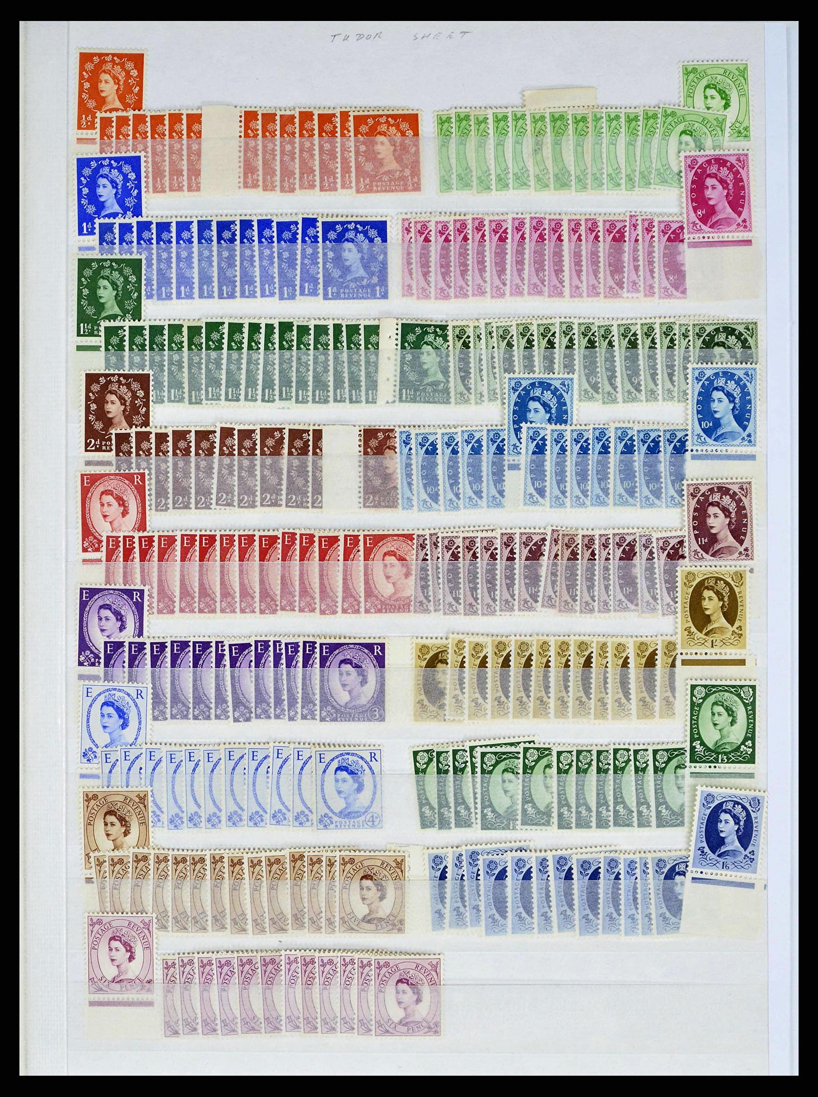 38393 0001 - Stamp collection 38393 Great Britain definitives specialised 1952-1980.