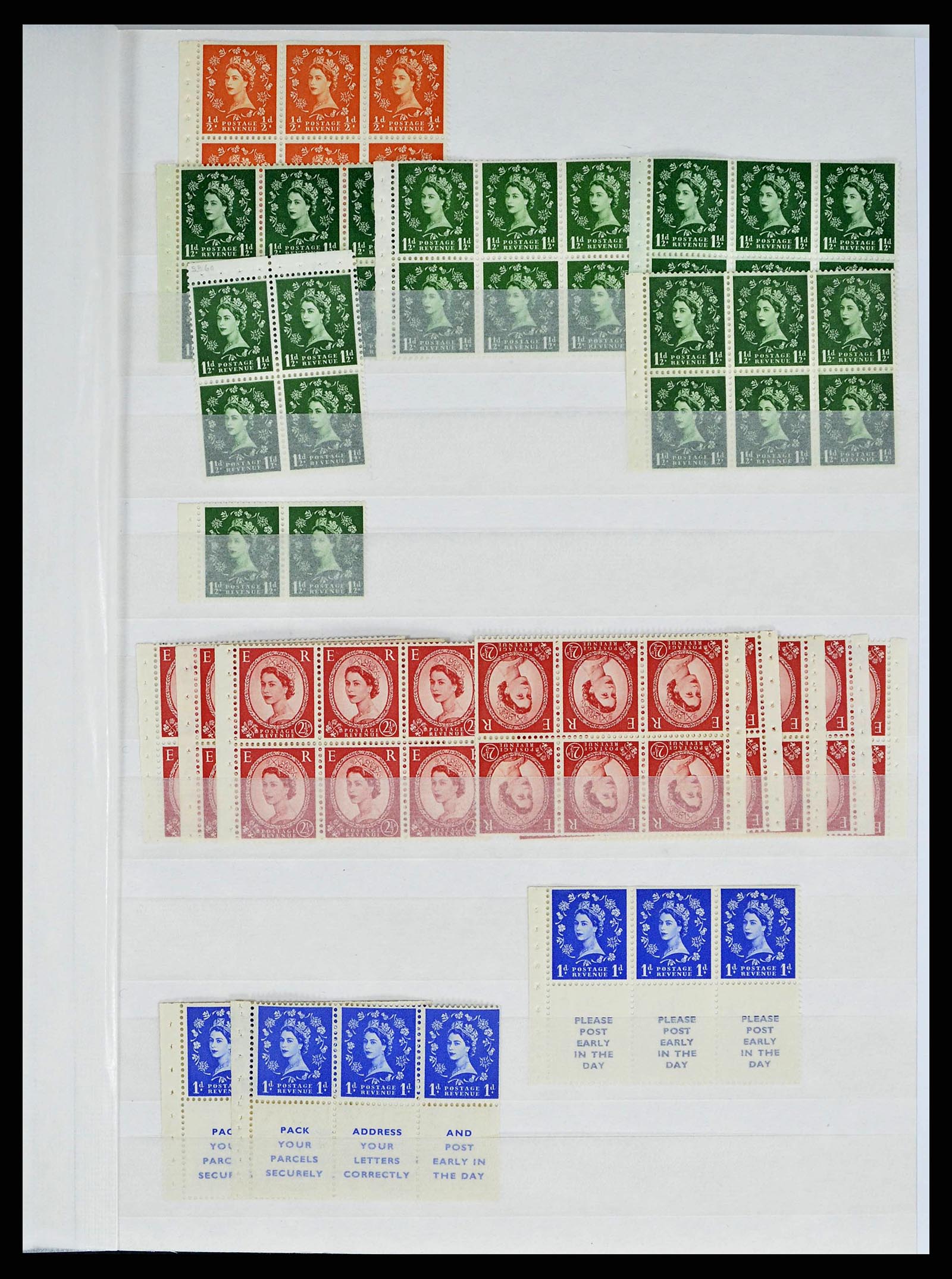 38393 0005 - Stamp collection 38393 Great Britain definitives specialised 1952-1980.