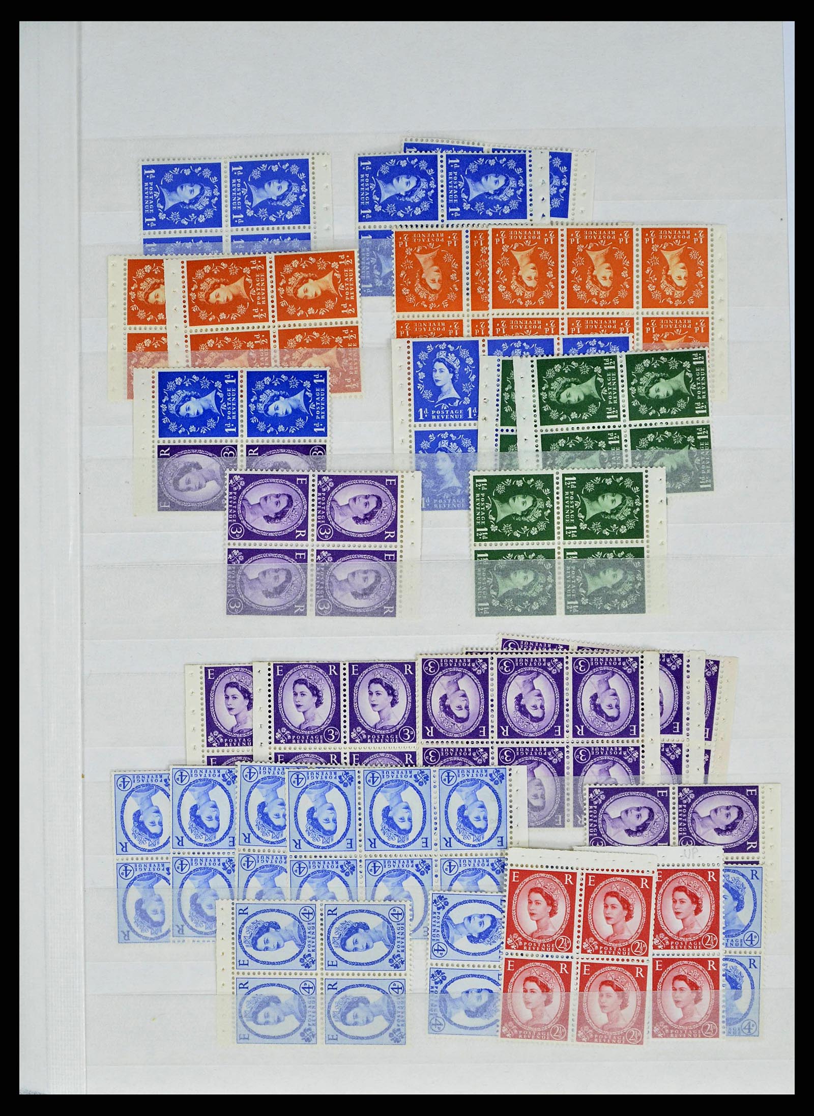 38393 0011 - Stamp collection 38393 Great Britain definitives specialised 1952-1980.